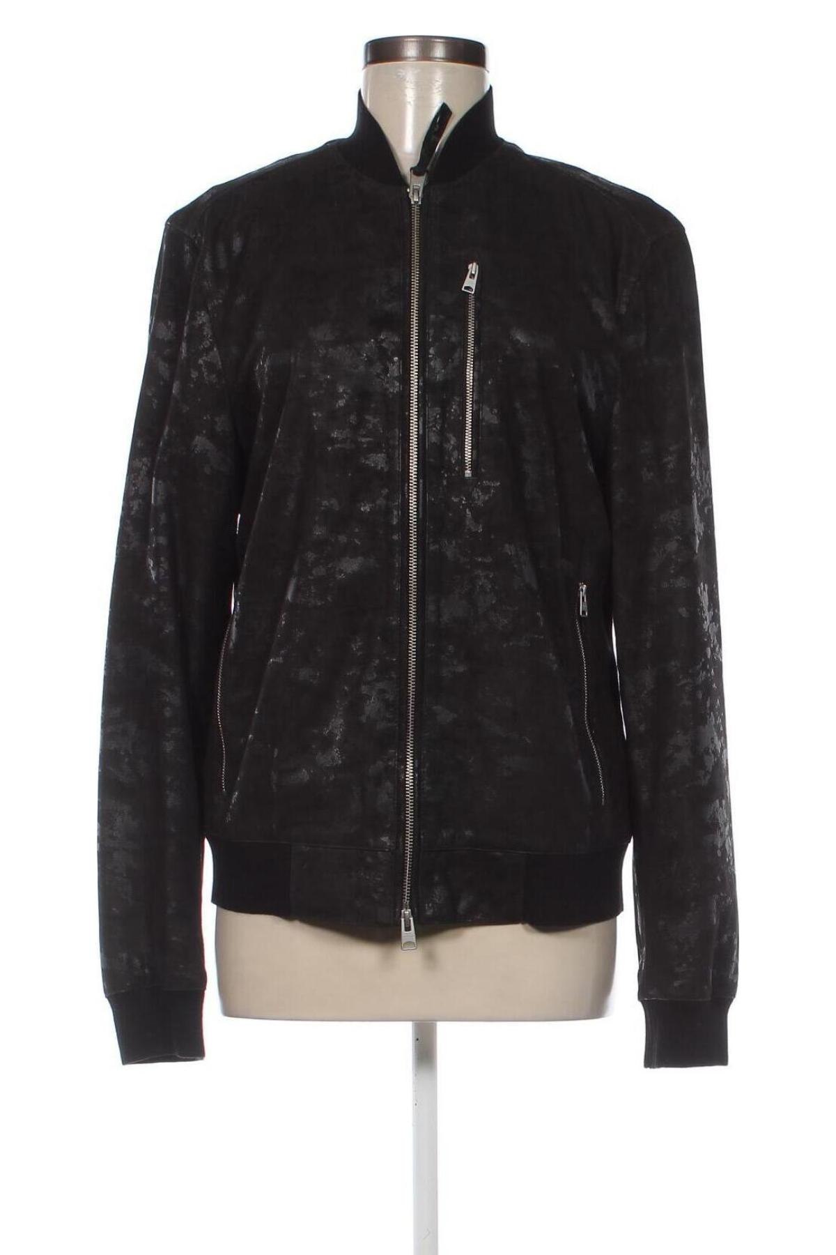 Γυναικείο δερμάτινο μπουφάν AllSaints, Μέγεθος M, Χρώμα Μαύρο, Τιμή 169,56 €