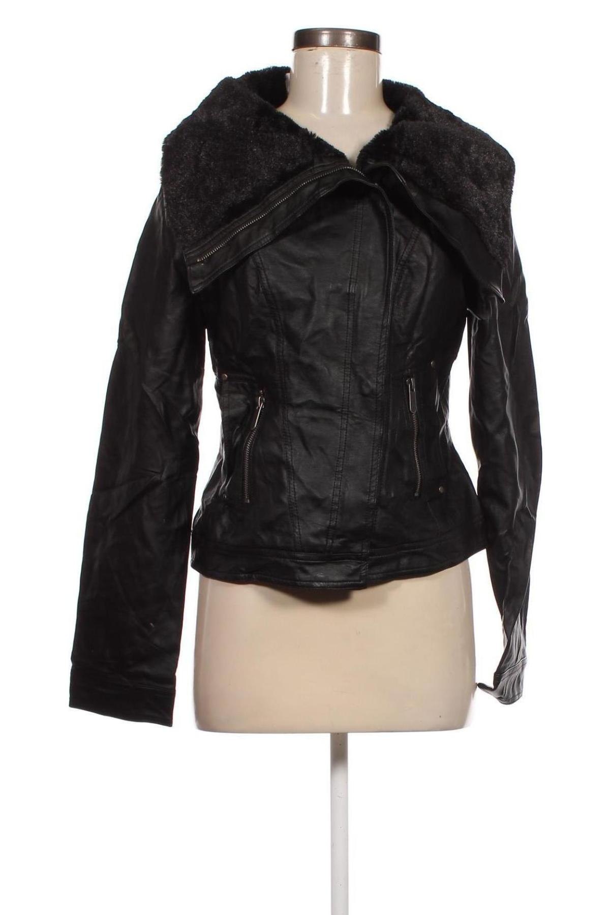 Dámska kožená bunda  Brave Soul, Veľkosť M, Farba Čierna, Cena  8,93 €