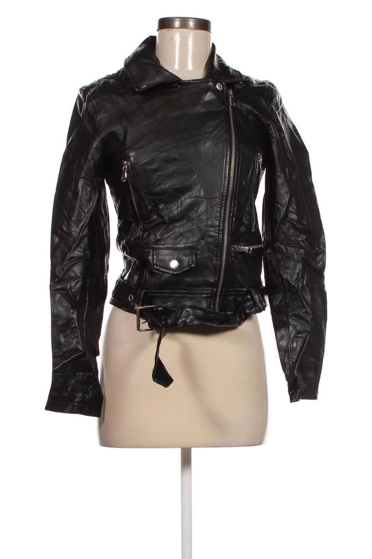 Dámska kožená bunda  Clockhouse, Veľkosť S, Farba Čierna, Cena  13,33 €