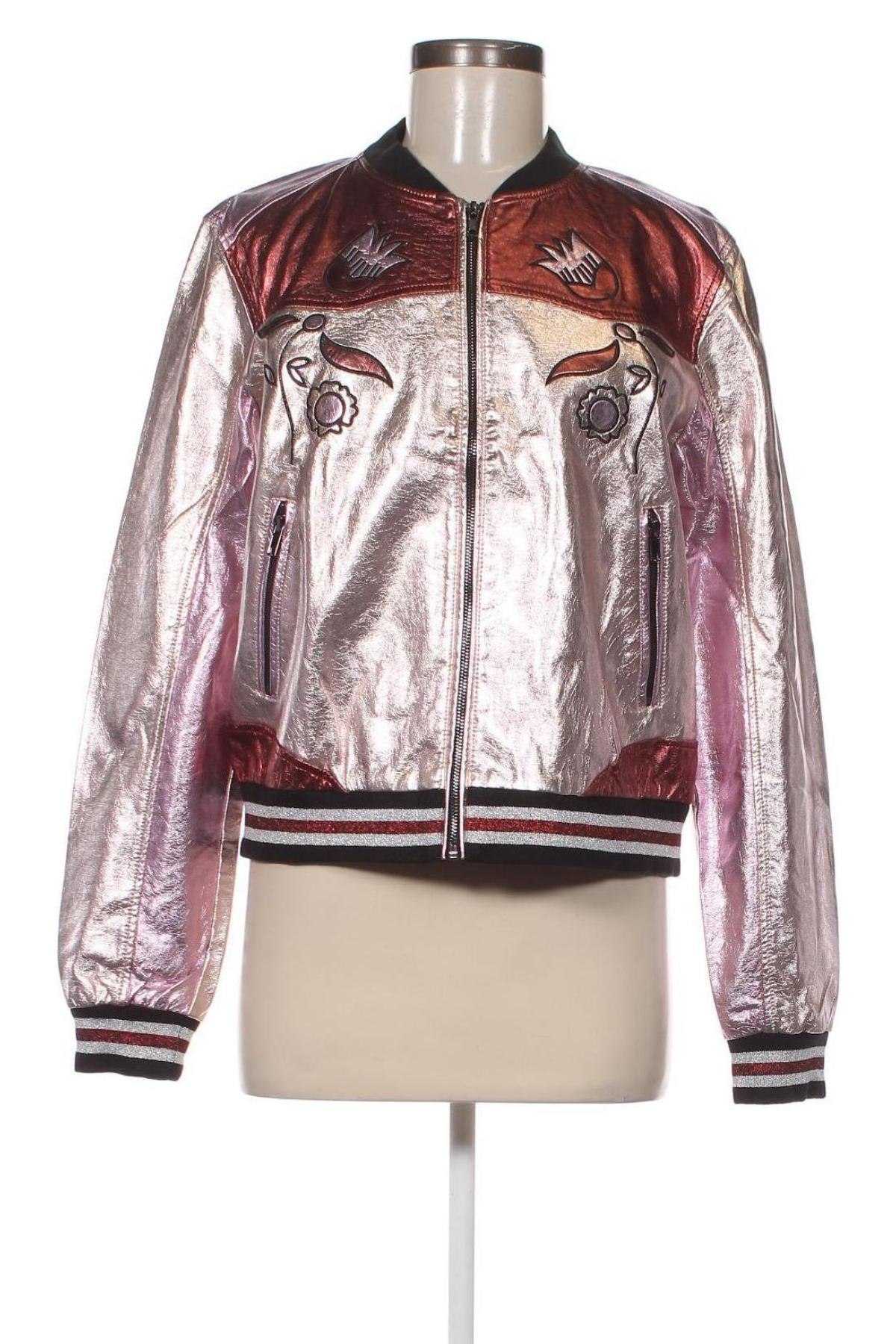 Dámska kožená bunda  Desigual, Veľkosť XL, Farba Ružová, Cena  71,81 €