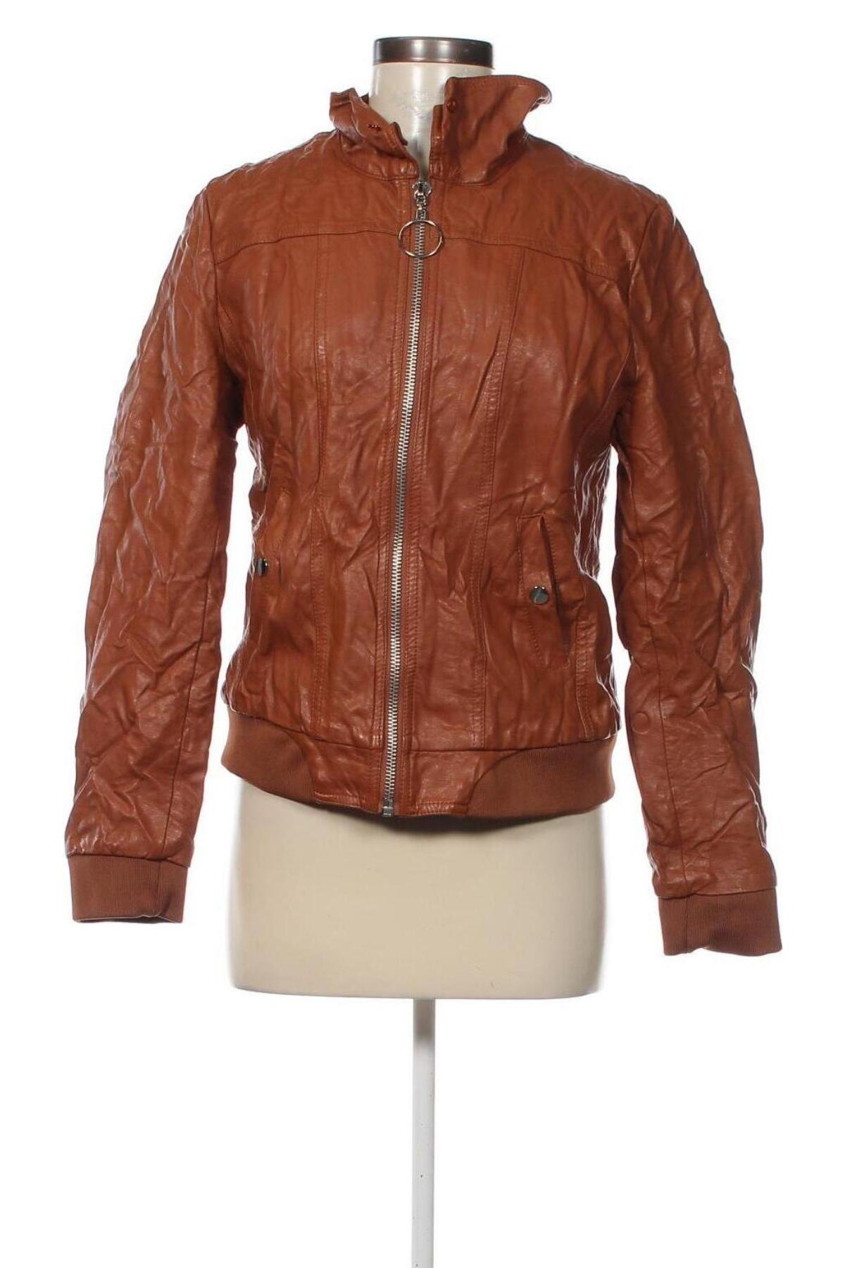 Dámska kožená bunda  Escandelle, Veľkosť XL, Farba Hnedá, Cena  6,89 €