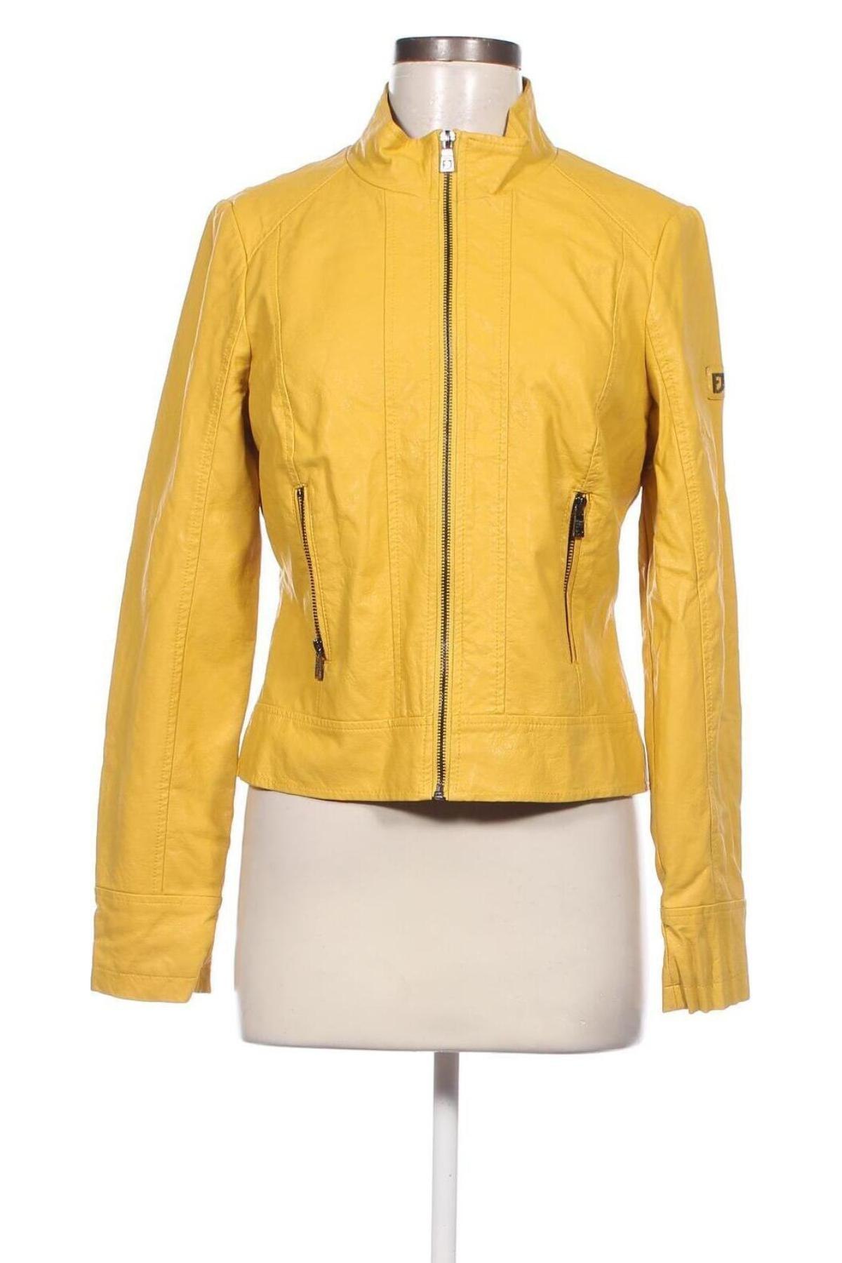 Dámska kožená bunda  Fracomina, Veľkosť M, Farba Žltá, Cena  75,36 €