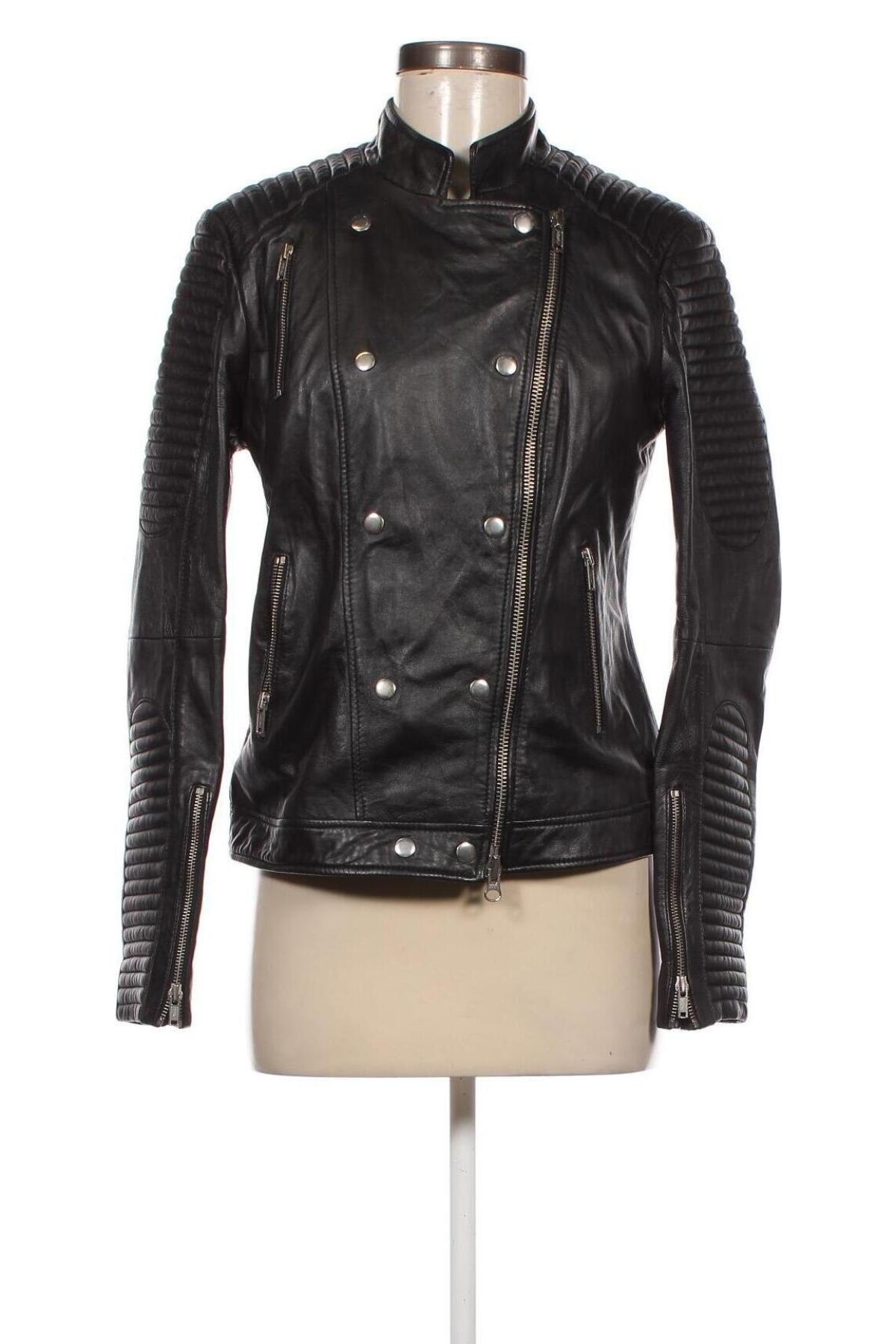 Dámska kožená bunda  Gestuz, Veľkosť M, Farba Čierna, Cena  124,92 €