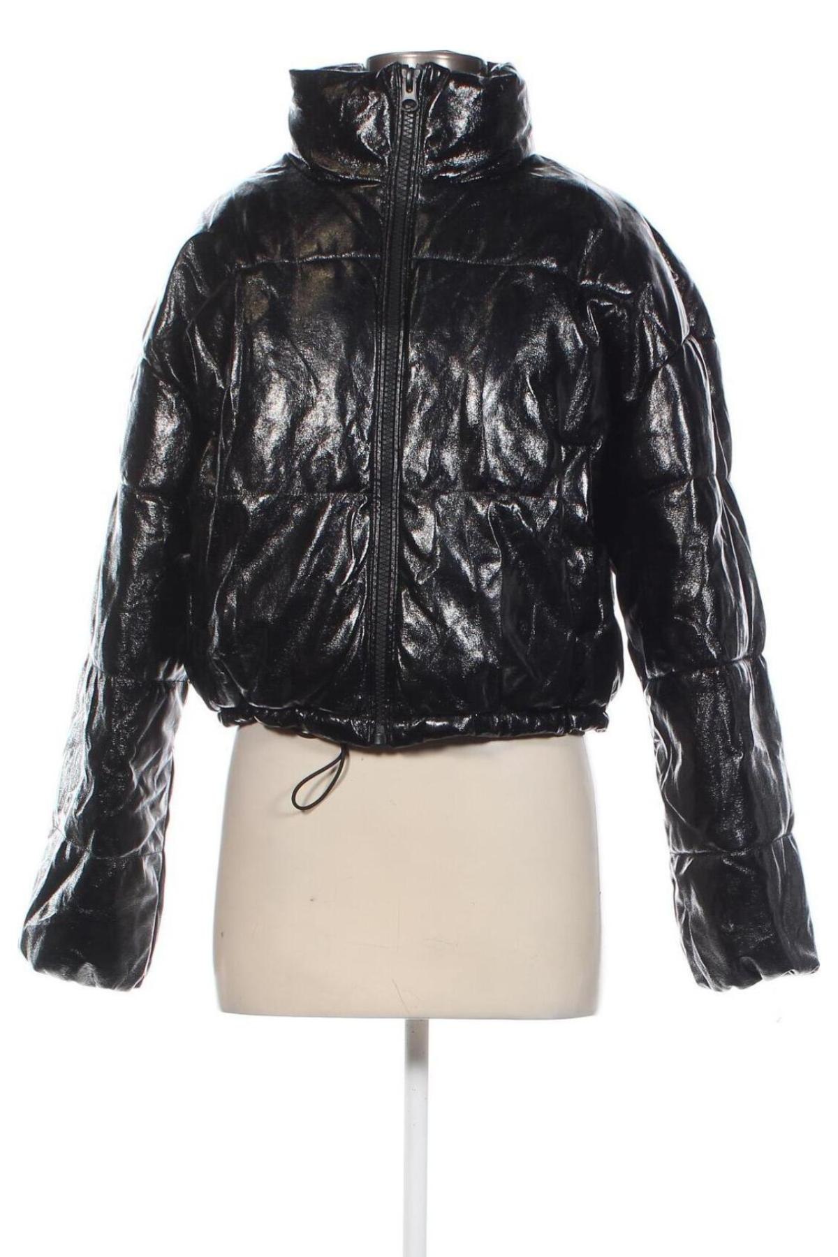 Γυναικείο δερμάτινο μπουφάν H&M Divided, Μέγεθος S, Χρώμα Μαύρο, Τιμή 25,16 €