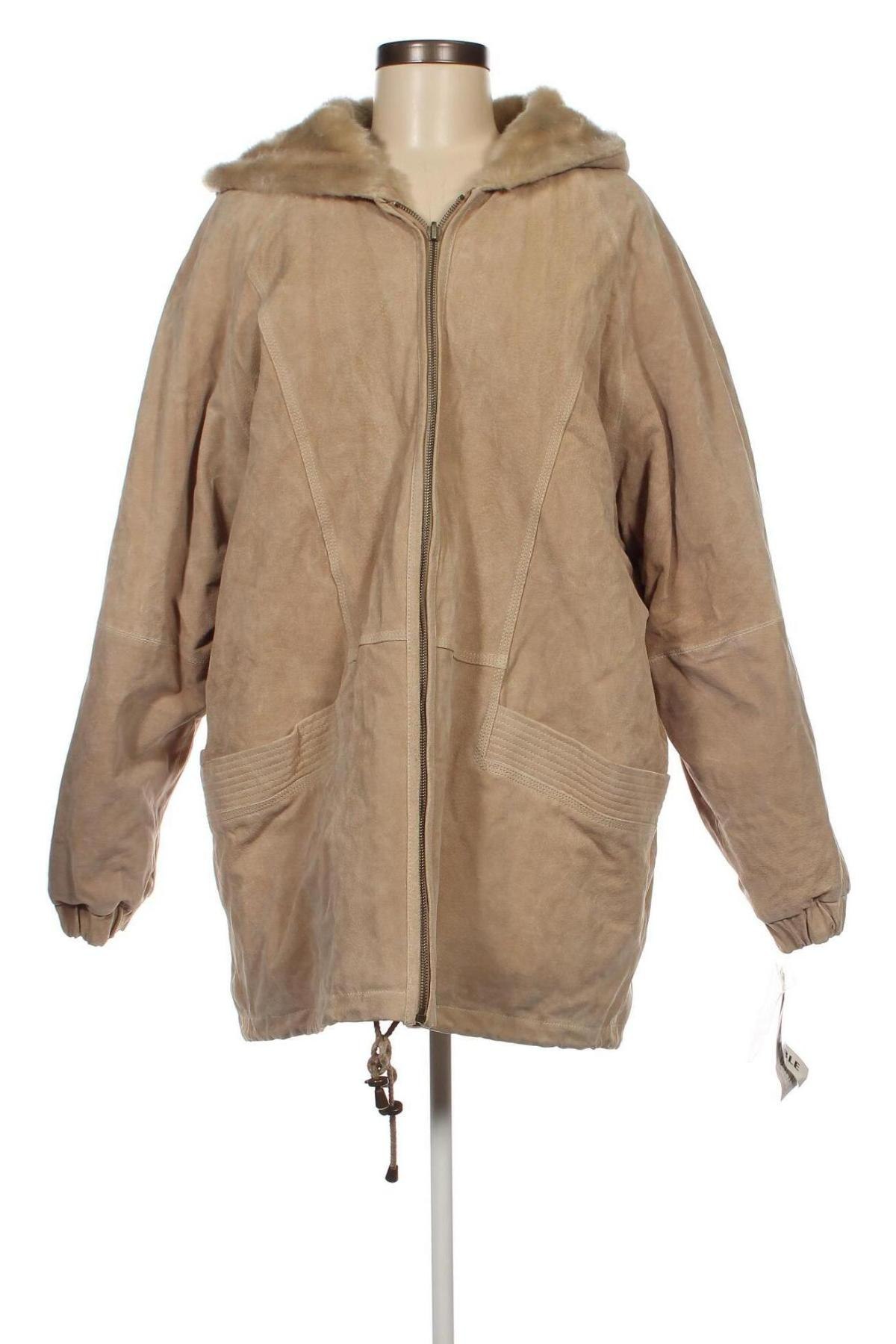 Dámská kožená bunda  Karin Morgan, Velikost L, Barva Béžová, Cena  713,00 Kč