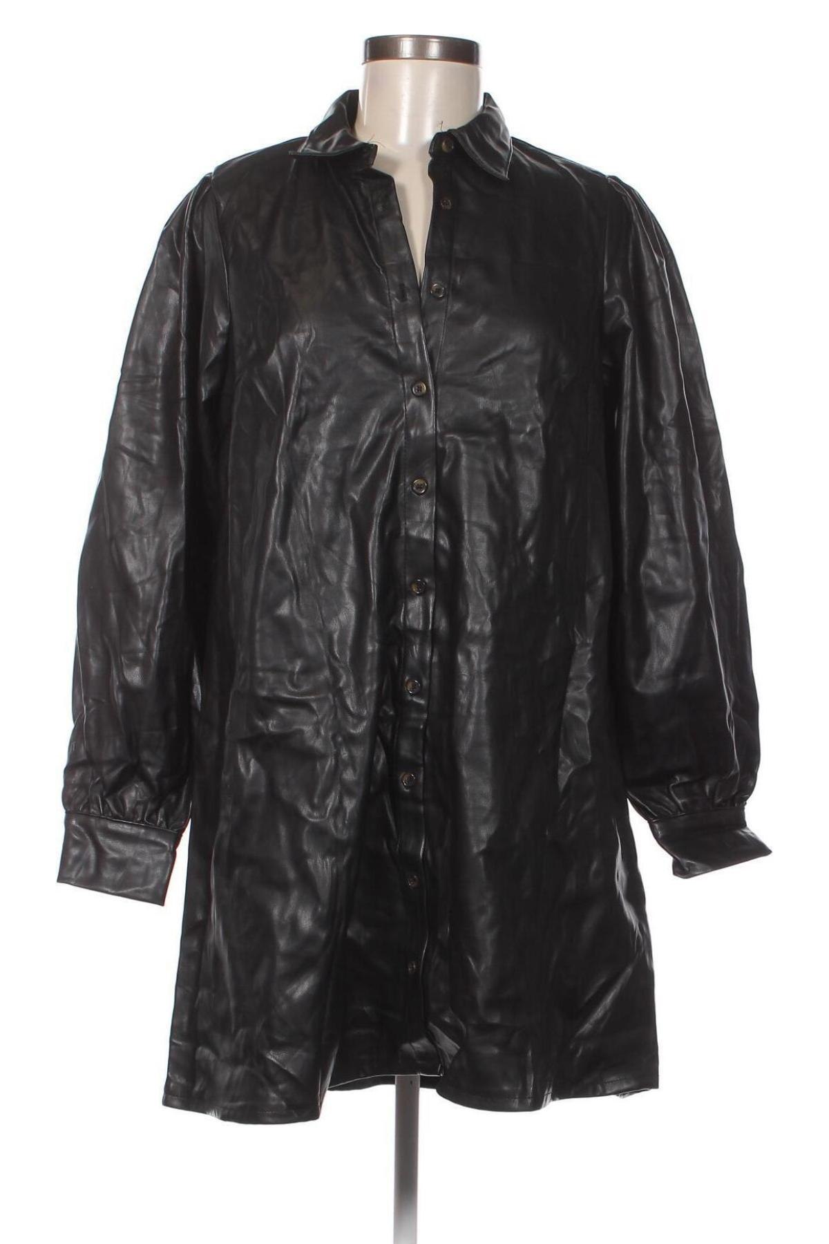 Γυναικείο δερμάτινο μπουφάν Lefties, Μέγεθος M, Χρώμα Μαύρο, Τιμή 23,94 €