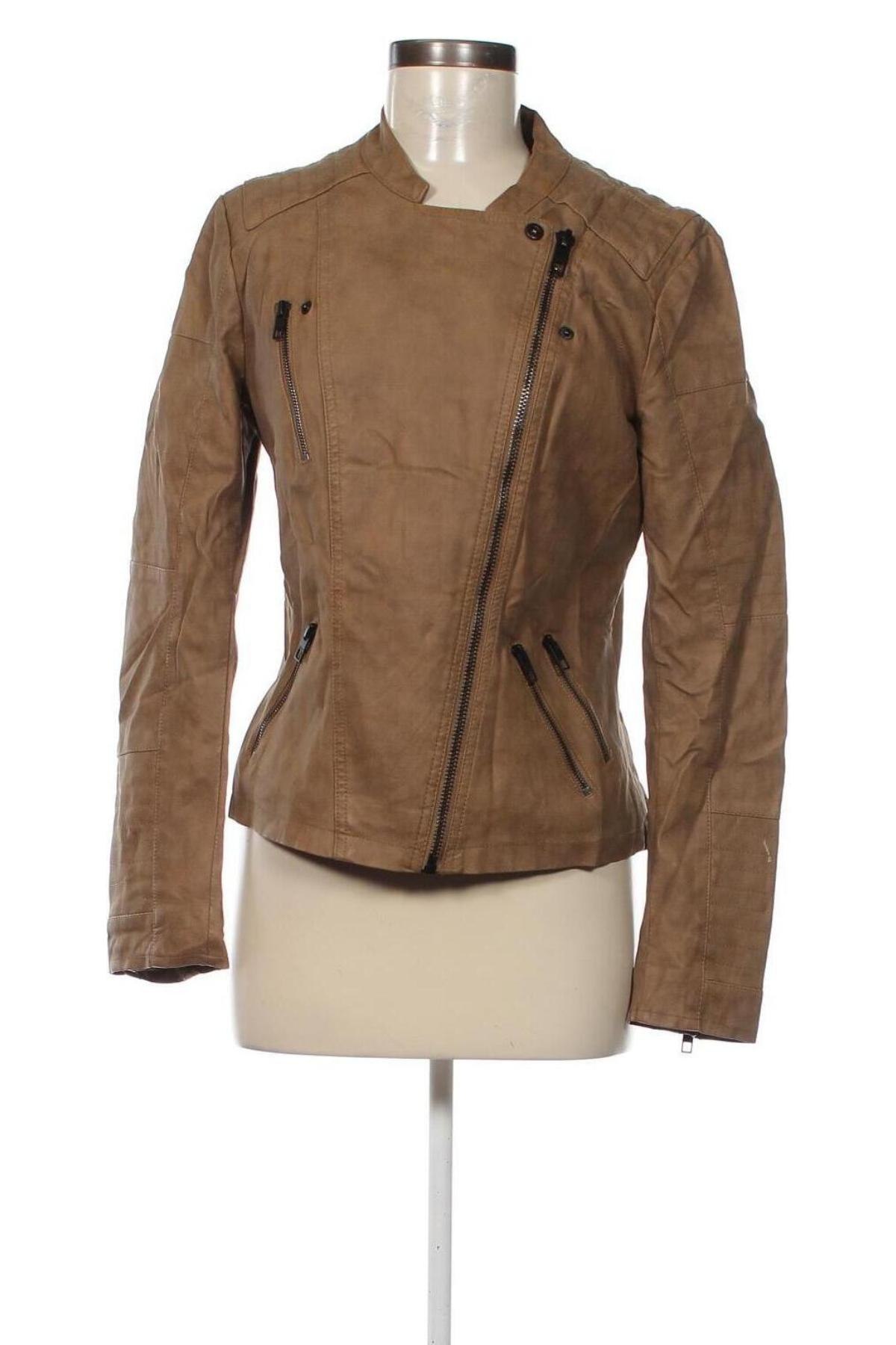 Dámska kožená bunda  ONLY, Veľkosť M, Farba Hnedá, Cena  11,16 €