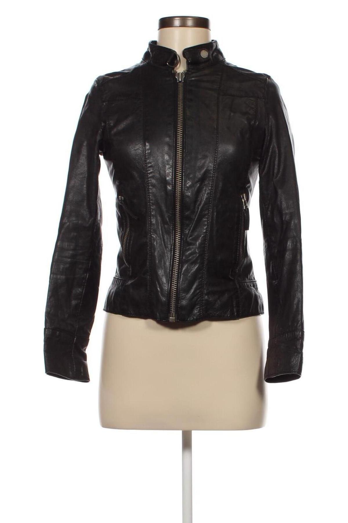 Dámska kožená bunda  Oakwood, Veľkosť S, Farba Čierna, Cena  128,14 €