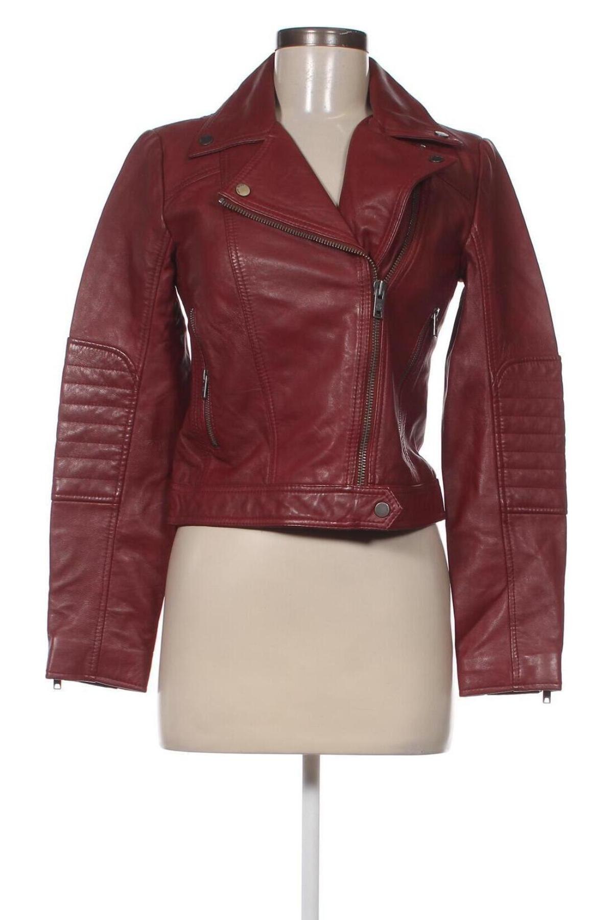 Damen Lederjacke Pepe Jeans, Größe XS, Farbe Rot, Preis 265,98 €