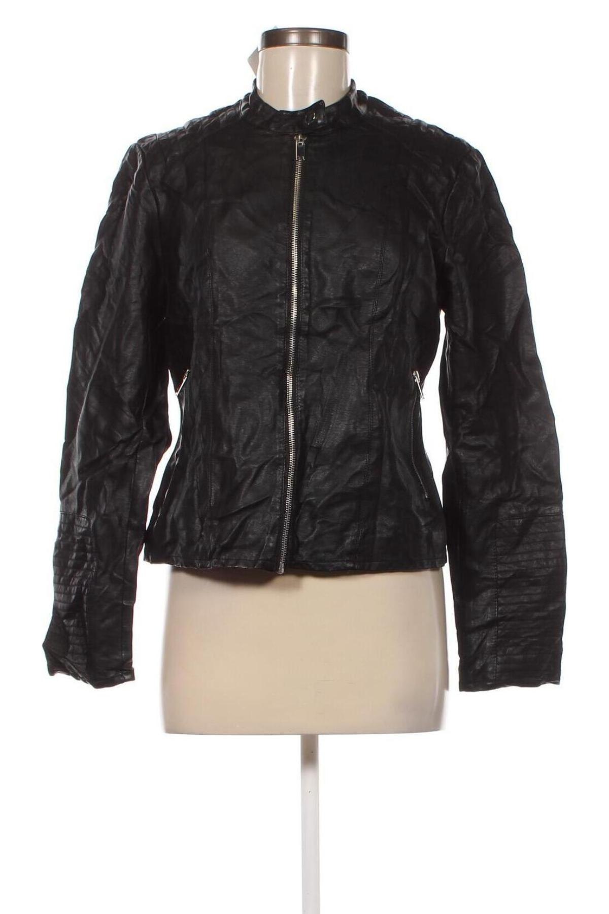 Dámska kožená bunda  VILA, Veľkosť M, Farba Čierna, Cena  11,39 €