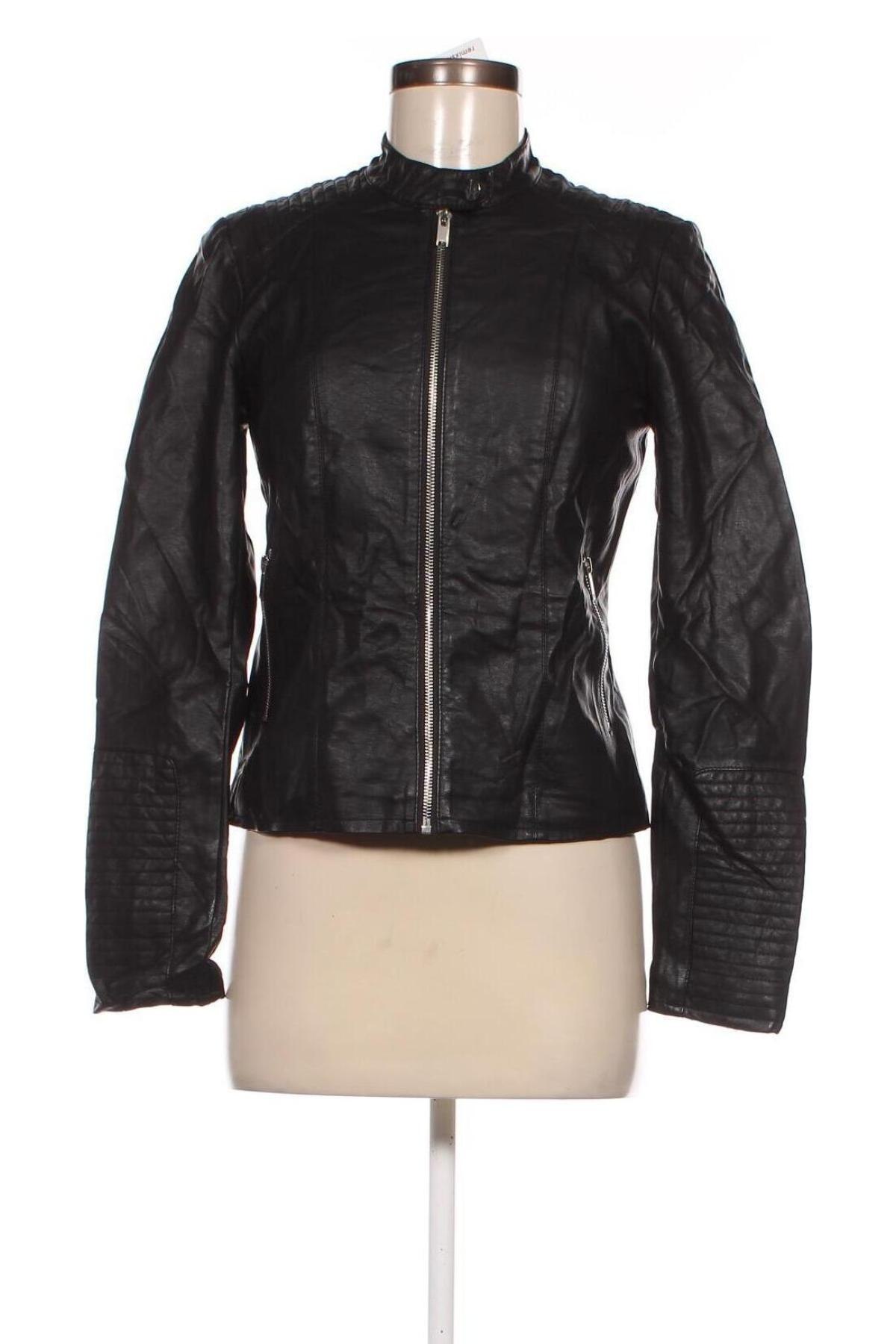 Dámska kožená bunda  VILA, Veľkosť S, Farba Čierna, Cena  8,14 €