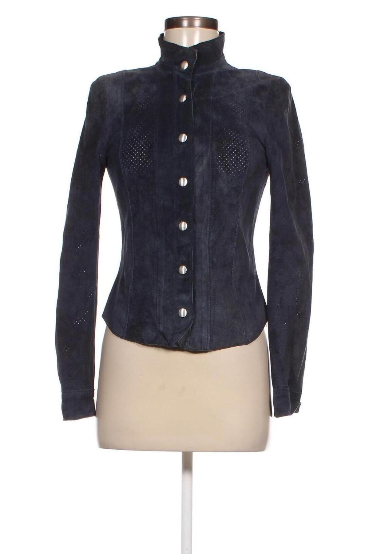 Damen Lederjacke Worth, Größe XS, Farbe Blau, Preis 173,60 €