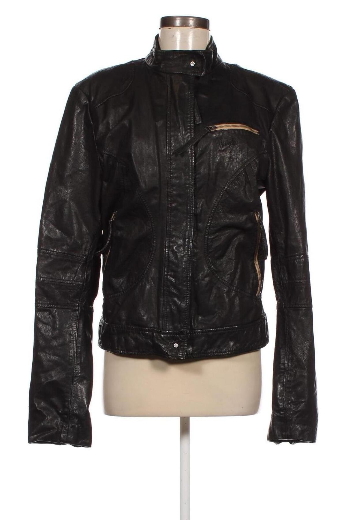 Dámska kožená bunda  Wrangler, Veľkosť L, Farba Čierna, Cena  62,79 €