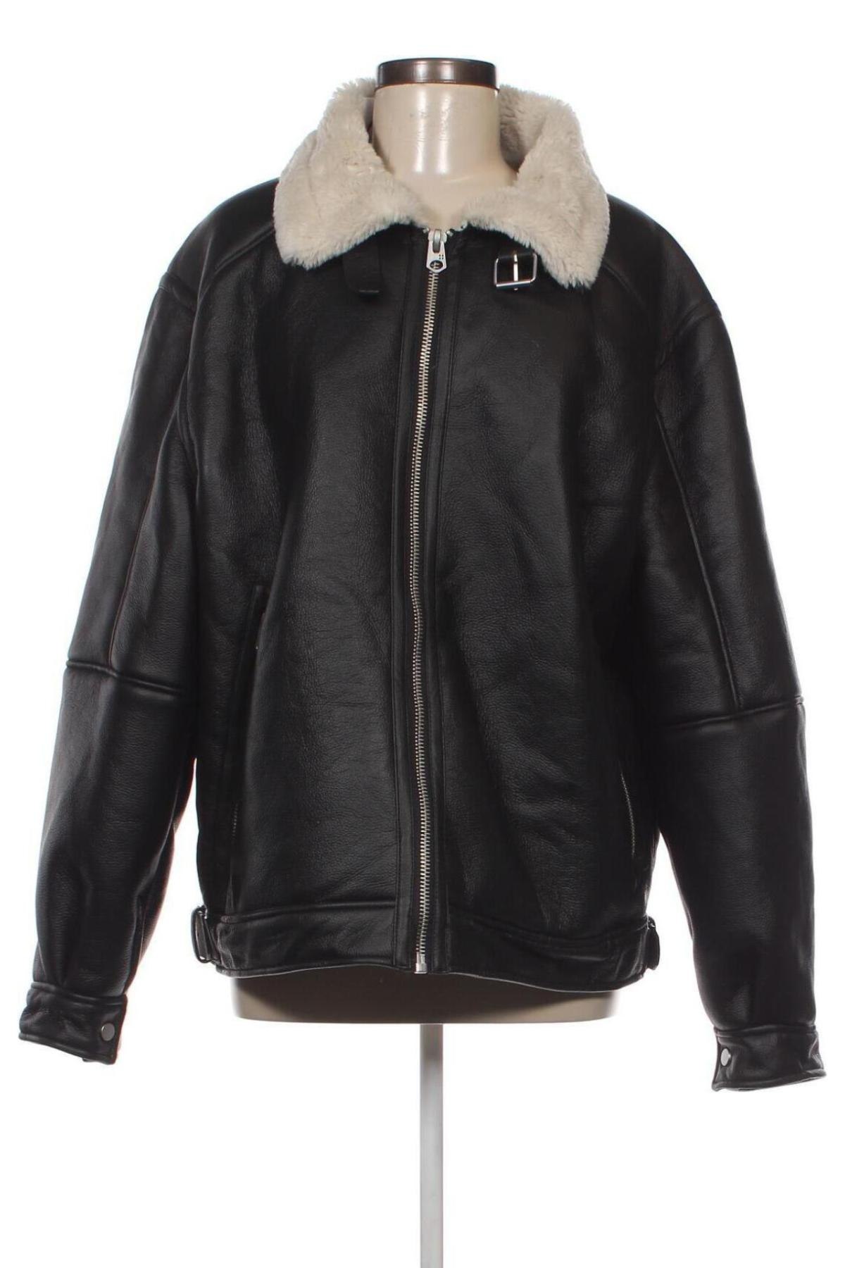 Dámská kožená bunda  Zara, Velikost XL, Barva Černá, Cena  654,00 Kč