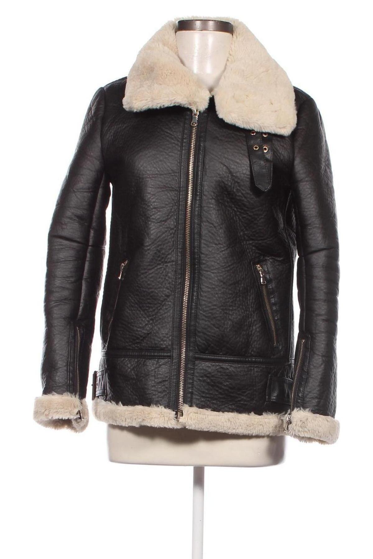 Damen Lederjacke Zara, Größe XS, Farbe Schwarz, Preis € 28,24