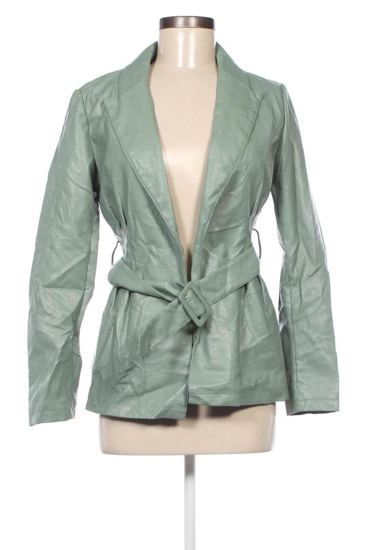 Damen Lederjacke Zuiki, Größe S, Farbe Grün, Preis 13,64 €