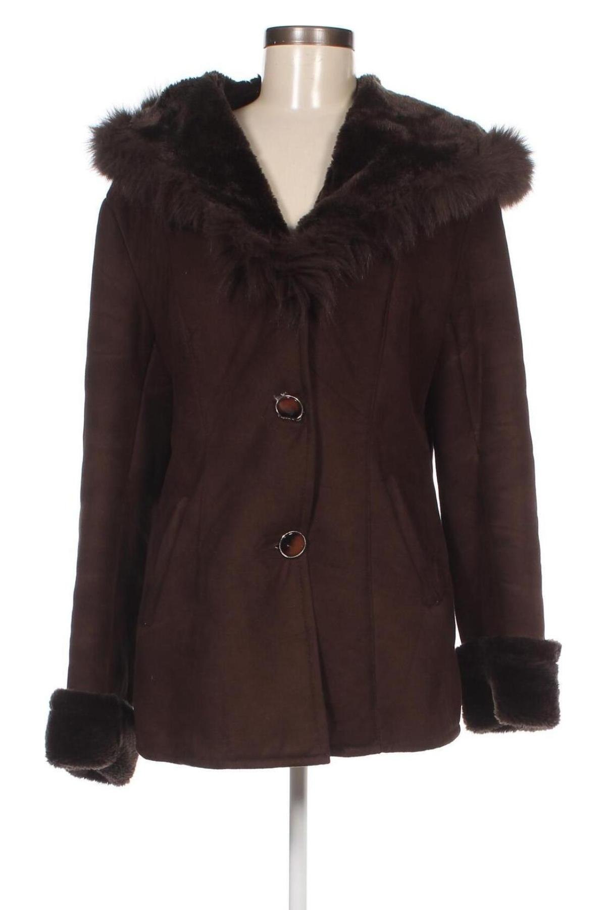 Дамско палто, Размер M, Цвят Кафяв, Цена 64,21 лв.