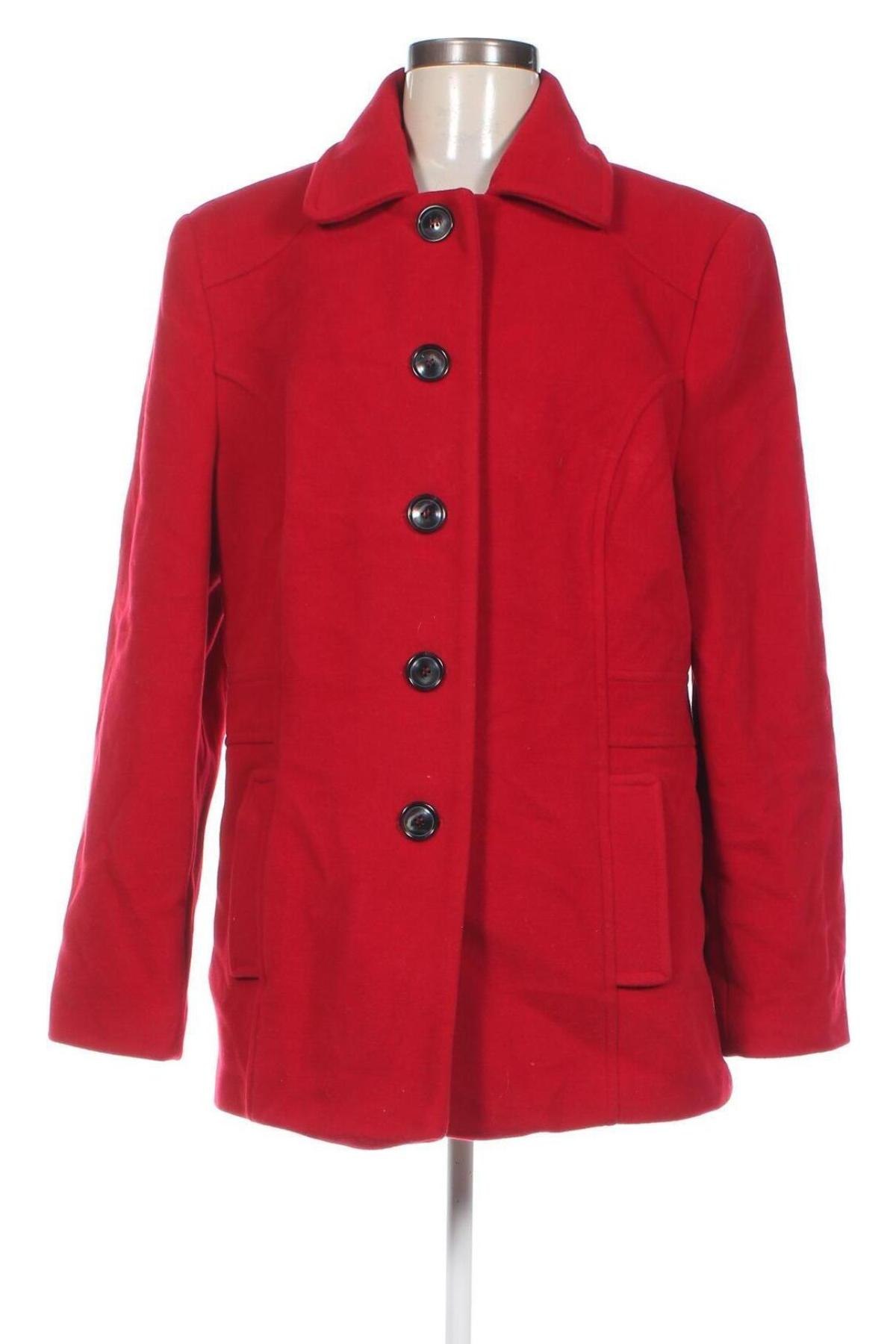 Dámský kabát , Velikost M, Barva Červená, Cena  324,00 Kč