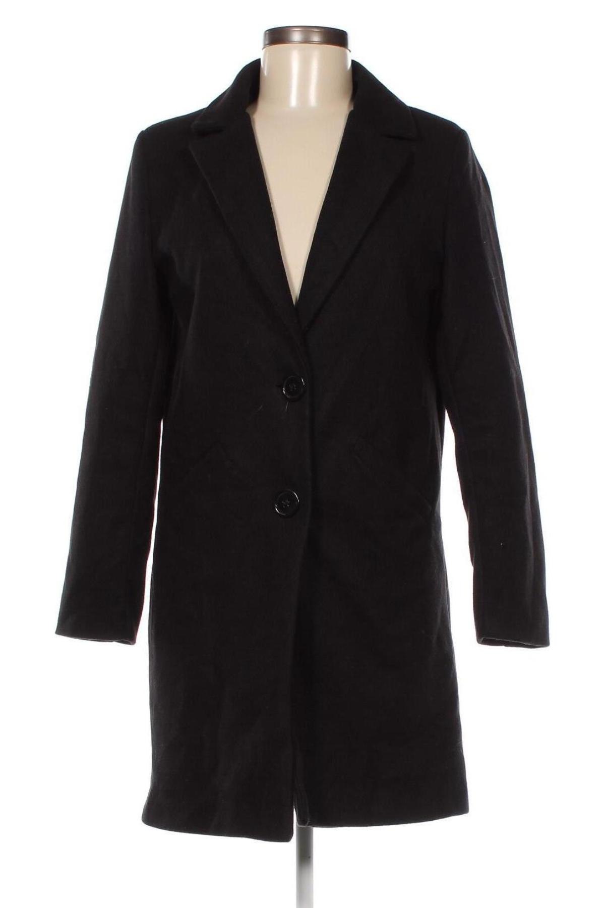 Дамско палто, Размер M, Цвят Черен, Цена 35,31 лв.