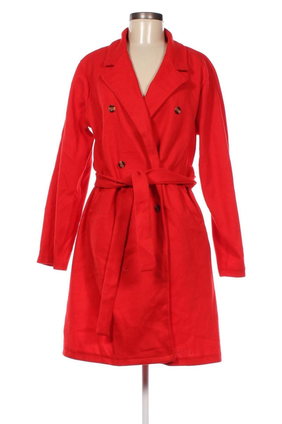 Дамско палто, Размер M, Цвят Червен, Цена 33,28 лв.