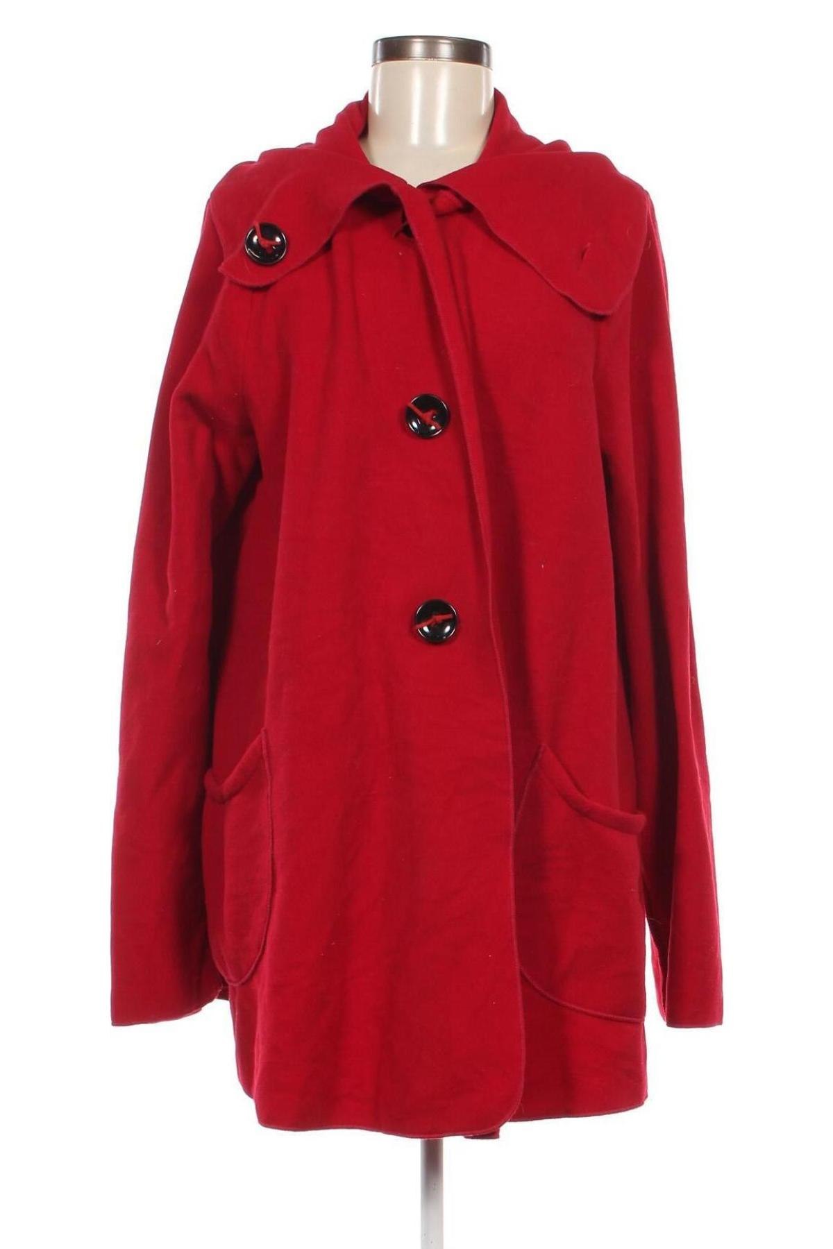 Dámský kabát , Velikost L, Barva Červená, Cena  682,00 Kč