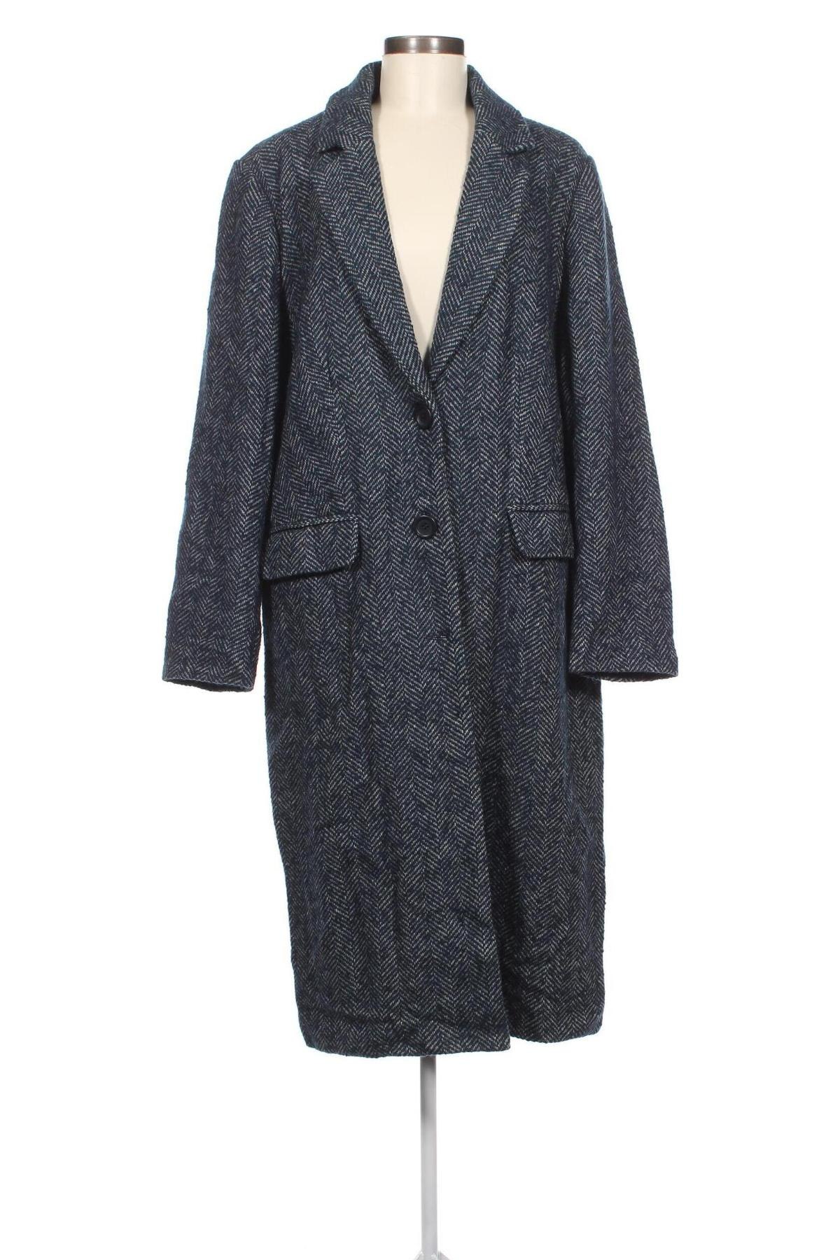 Γυναικείο παλτό Anne Weyburn, Μέγεθος XXL, Χρώμα Μπλέ, Τιμή 48,25 €