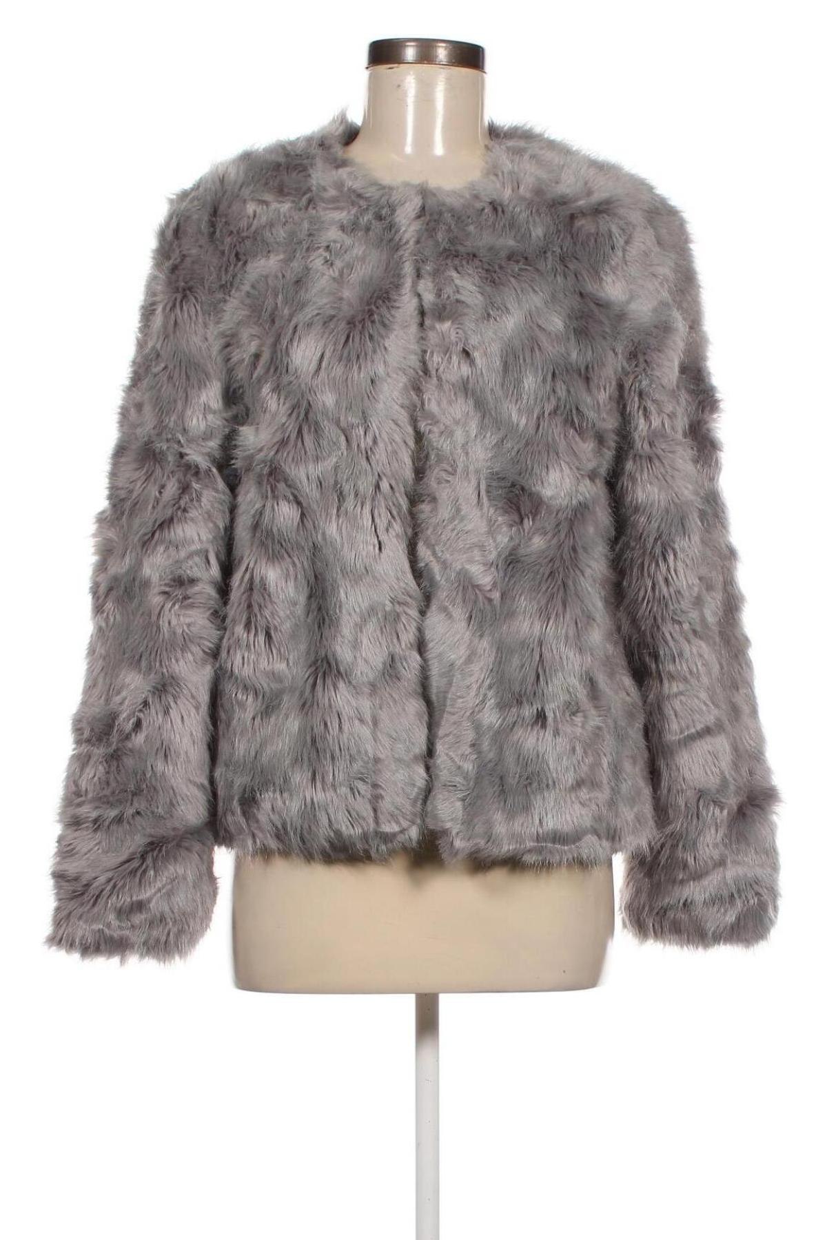 Дамско палто Bershka, Размер S, Цвят Сив, Цена 54,57 лв.