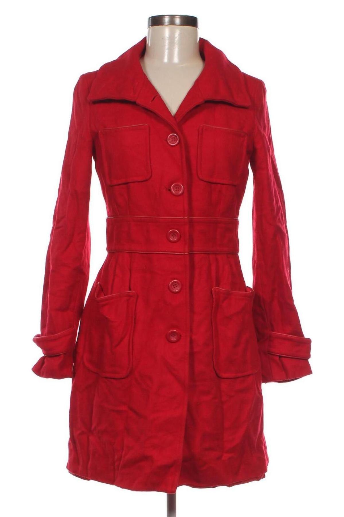 Dámský kabát  Denny Rose, Velikost M, Barva Červená, Cena  640,00 Kč