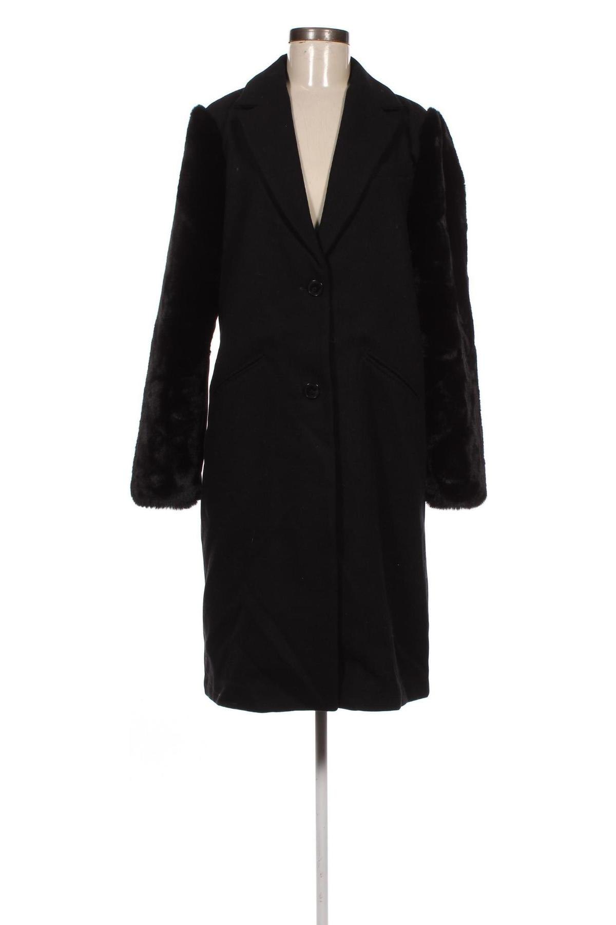 Дамско палто Desigual, Размер XL, Цвят Черен, Цена 258,66 лв.