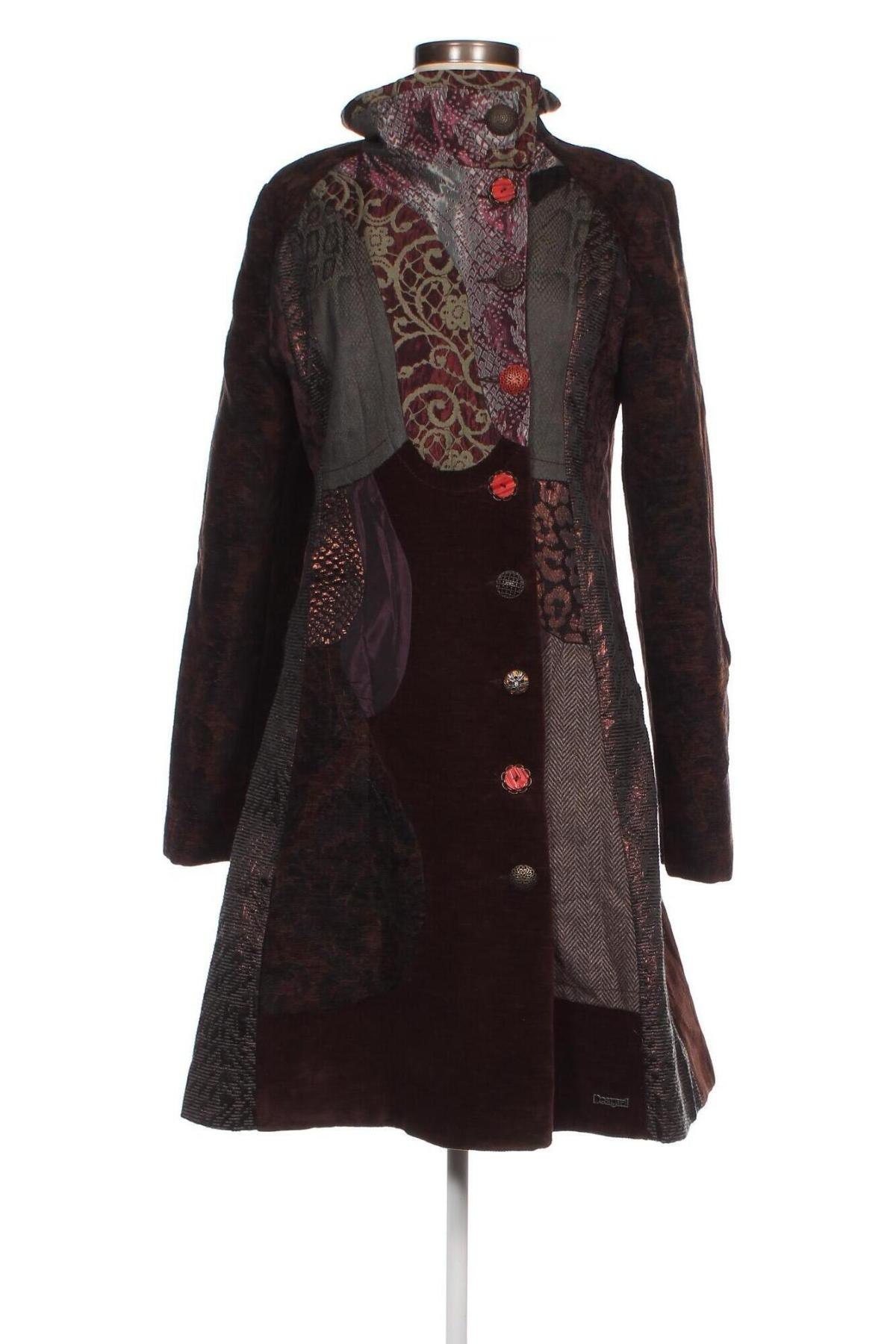 Γυναικείο παλτό Desigual, Μέγεθος L, Χρώμα Πολύχρωμο, Τιμή 116,29 €