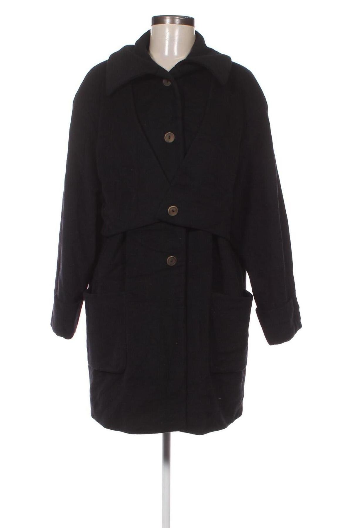 Дамско палто Evelin Brandt, Размер L, Цвят Черен, Цена 60,48 лв.
