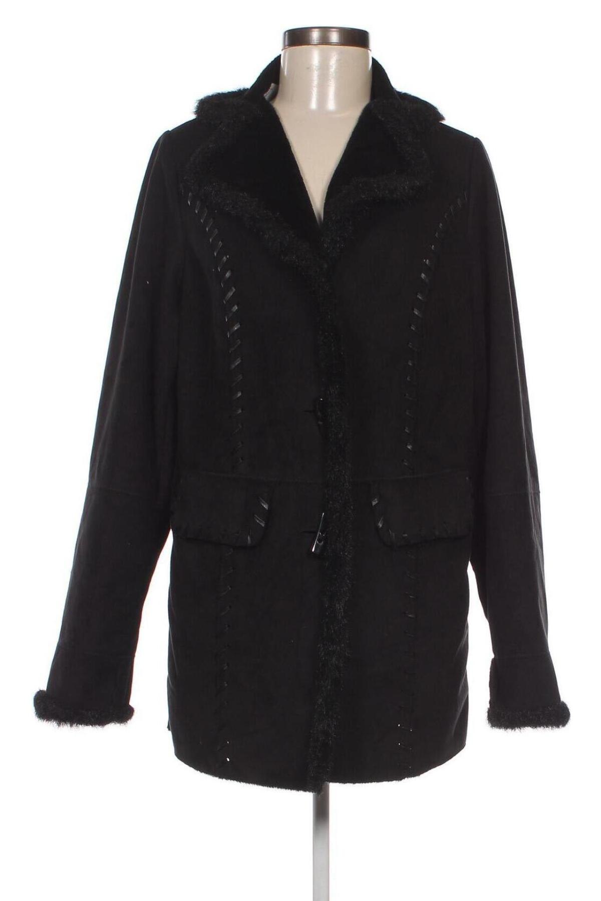 Дамско палто Gina Laura, Размер S, Цвят Черен, Цена 34,56 лв.