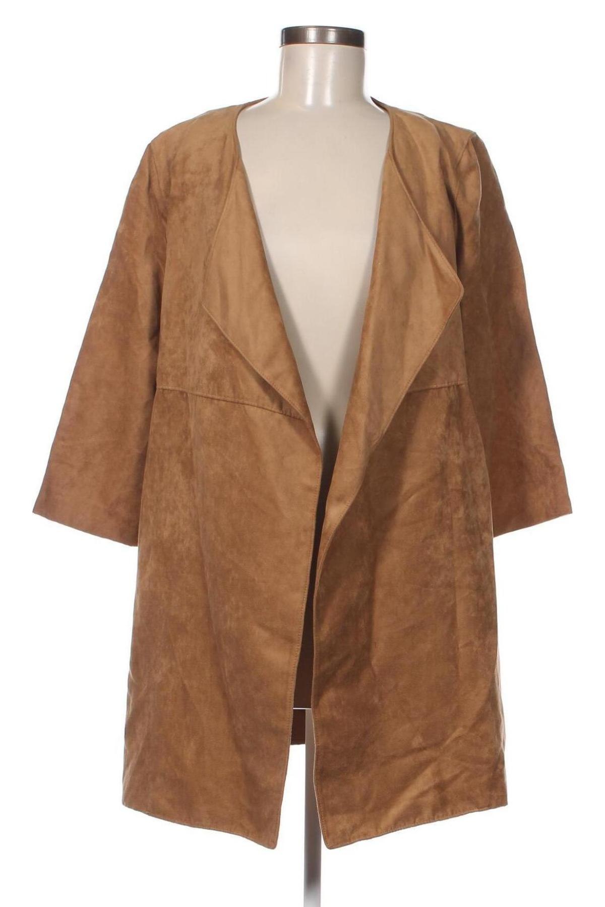 Palton de femei H&M, Mărime XS, Culoare Bej, Preț 113,69 Lei