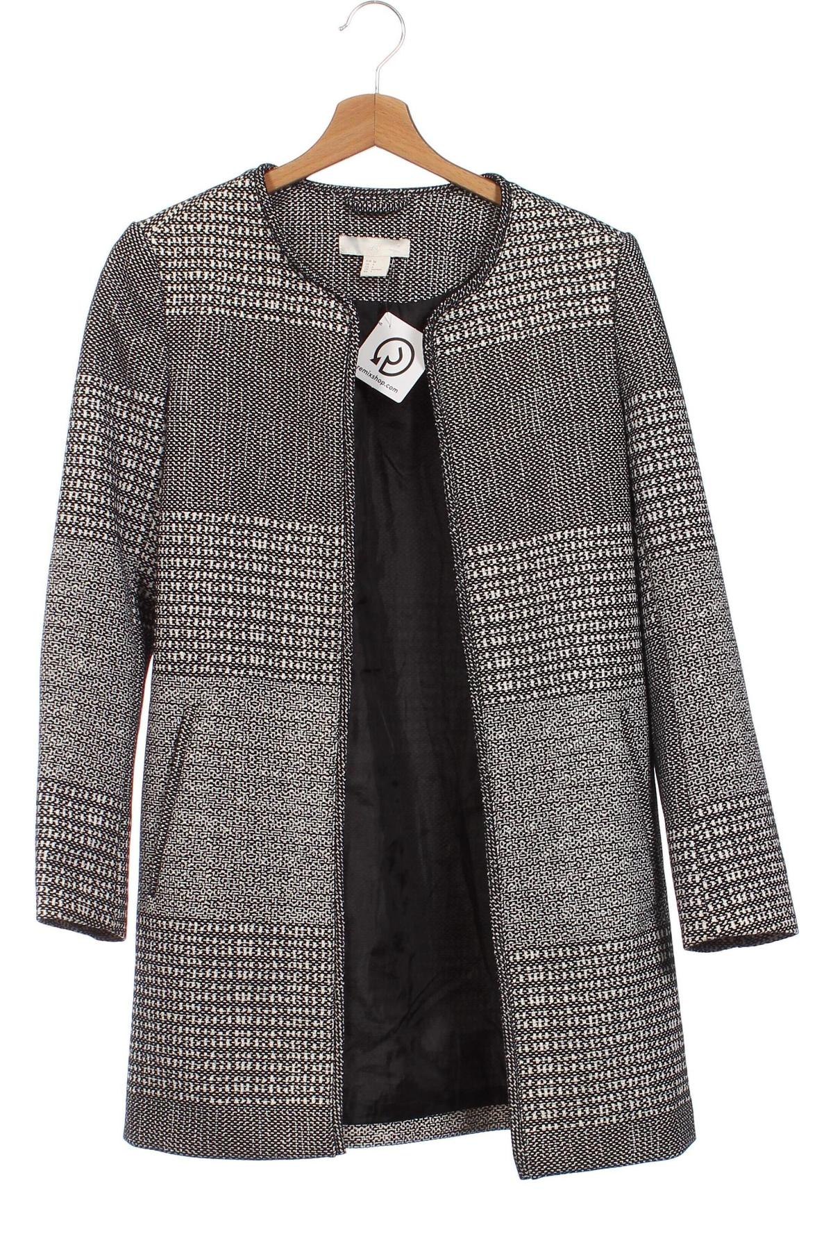 Дамско палто H&M, Размер XS, Цвят Многоцветен, Цена 19,20 лв.