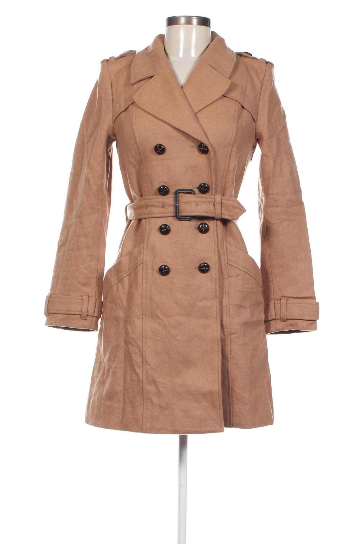 Dámský kabát  H&M, Velikost XS, Barva Béžová, Cena  717,00 Kč