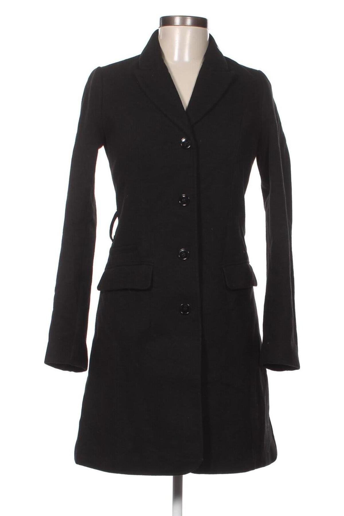 Γυναικείο παλτό H&M, Μέγεθος XS, Χρώμα Μαύρο, Τιμή 9,93 €