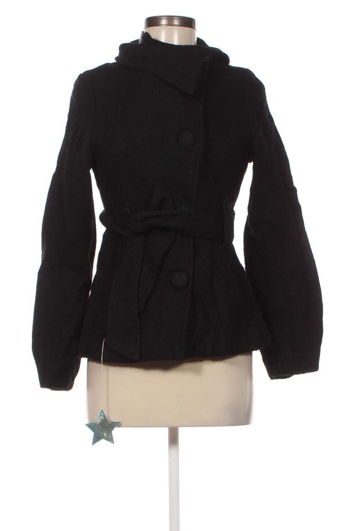 Γυναικείο παλτό H&M, Μέγεθος S, Χρώμα Μαύρο, Τιμή 7,52 €