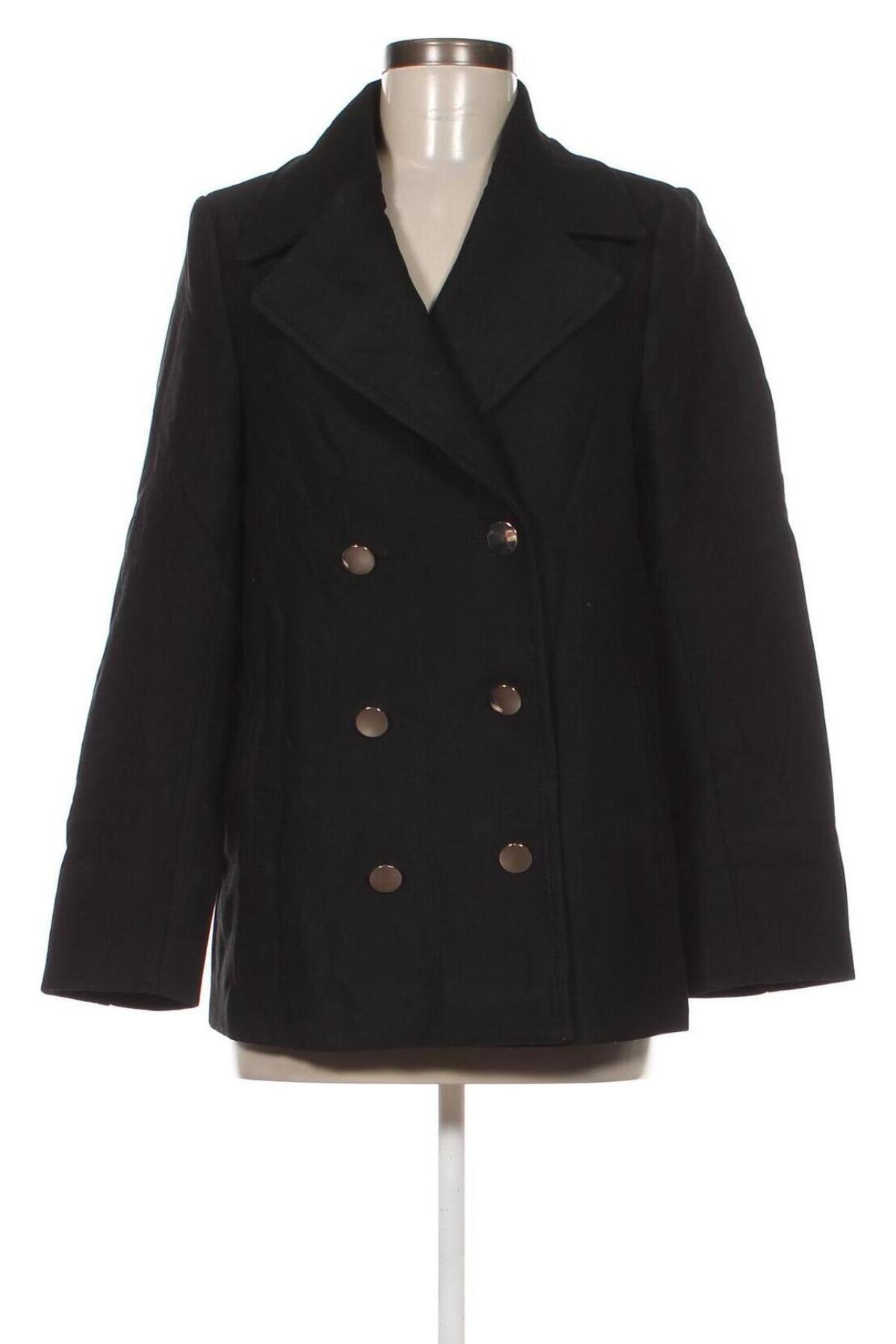 Dámský kabát  H&M, Velikost S, Barva Černá, Cena  256,00 Kč
