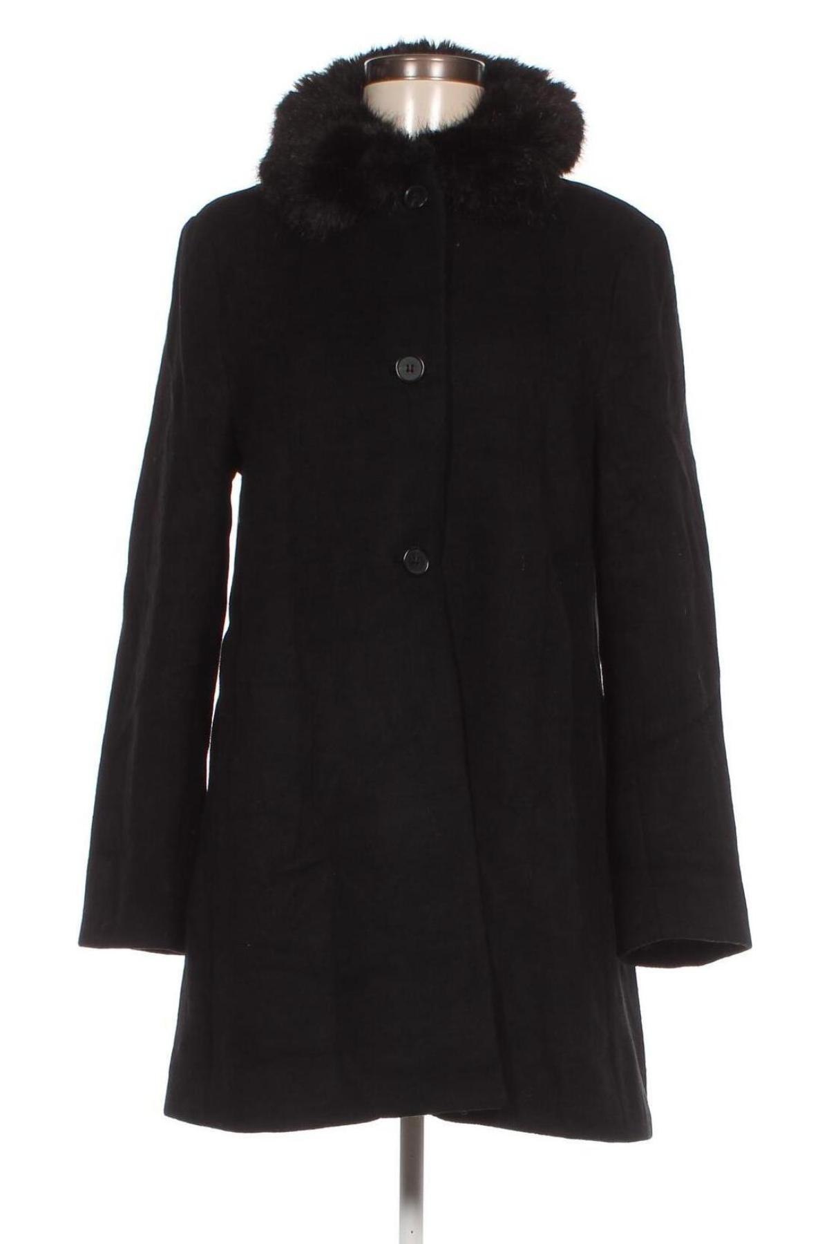 Palton de femei H&M, Mărime L, Culoare Negru, Preț 179,50 Lei