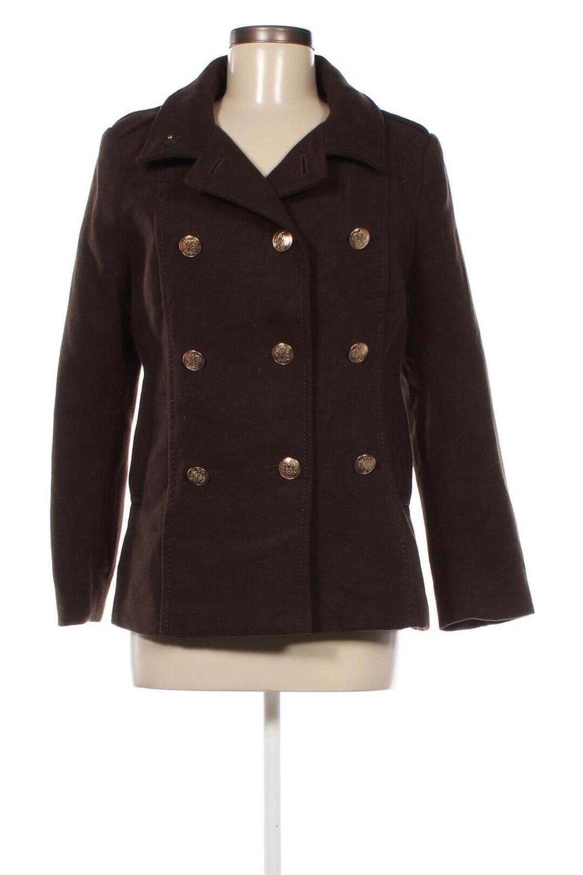 Дамско палто H&M, Размер M, Цвят Зелен, Цена 57,78 лв.