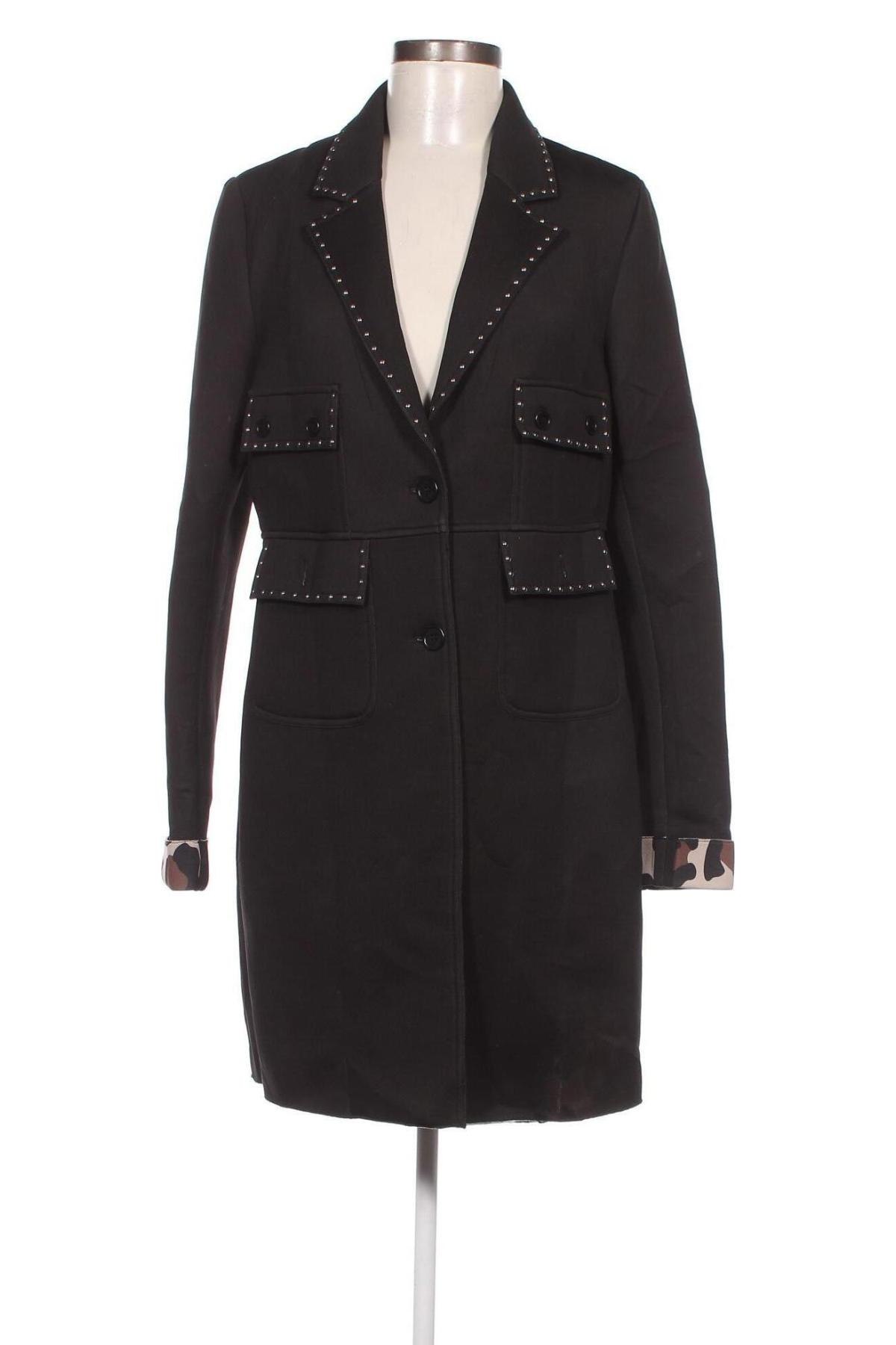 Дамско палто Liu Jo, Размер L, Цвят Черен, Цена 89,00 лв.