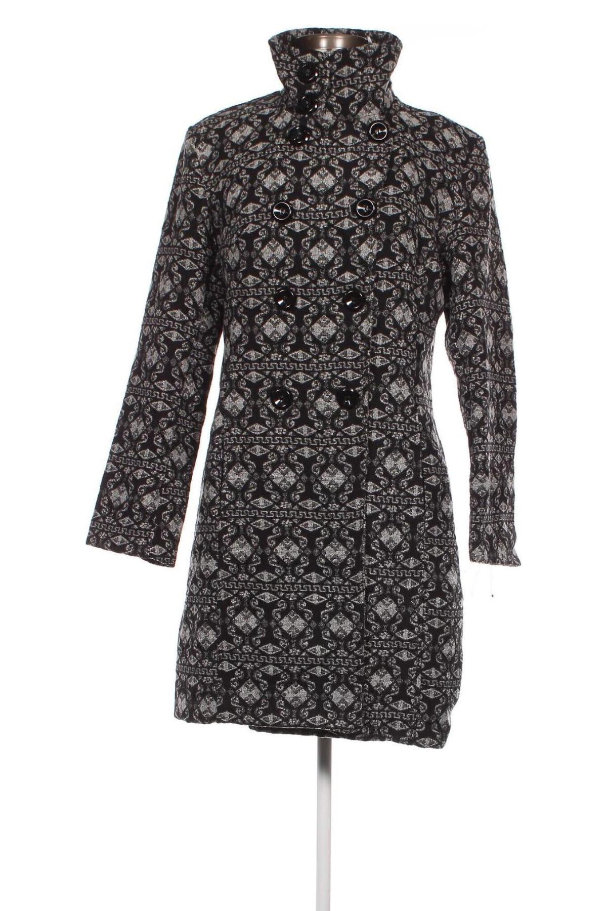 Γυναικείο παλτό Made In Italy, Μέγεθος L, Χρώμα Πολύχρωμο, Τιμή 21,38 €