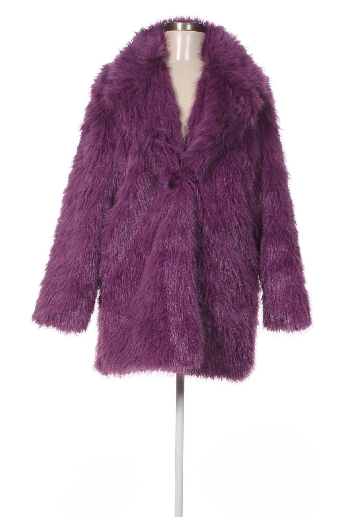 Дамско палто Made In Italy, Размер L, Цвят Лилав, Цена 107,00 лв.