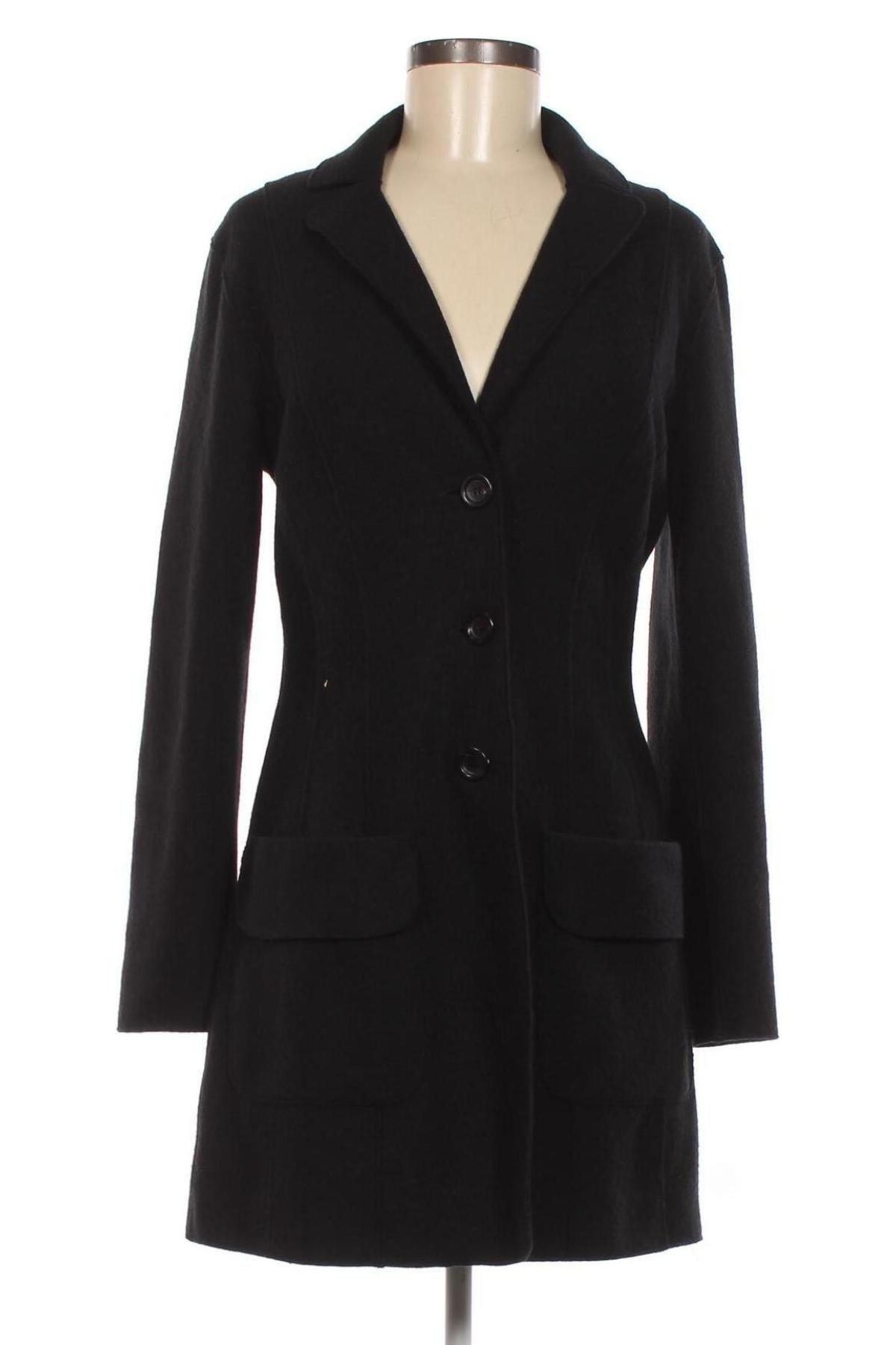 Γυναικείο παλτό Marc Cain, Μέγεθος S, Χρώμα Μαύρο, Τιμή 100,64 €