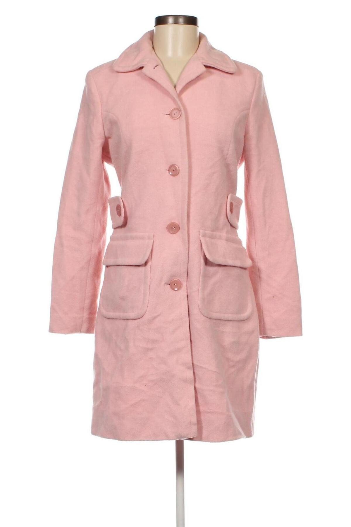 Дамско палто Moda International, Размер S, Цвят Розов, Цена 60,99 лв.