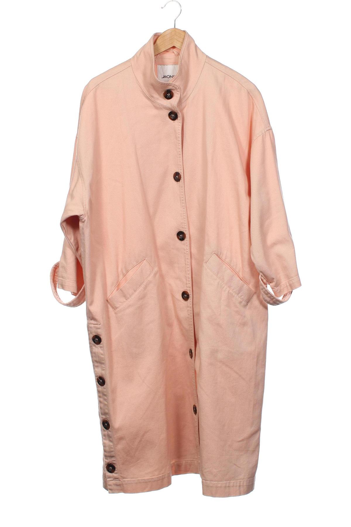 Dámský kabát  Monki, Velikost XS, Barva Růžová, Cena  696,00 Kč
