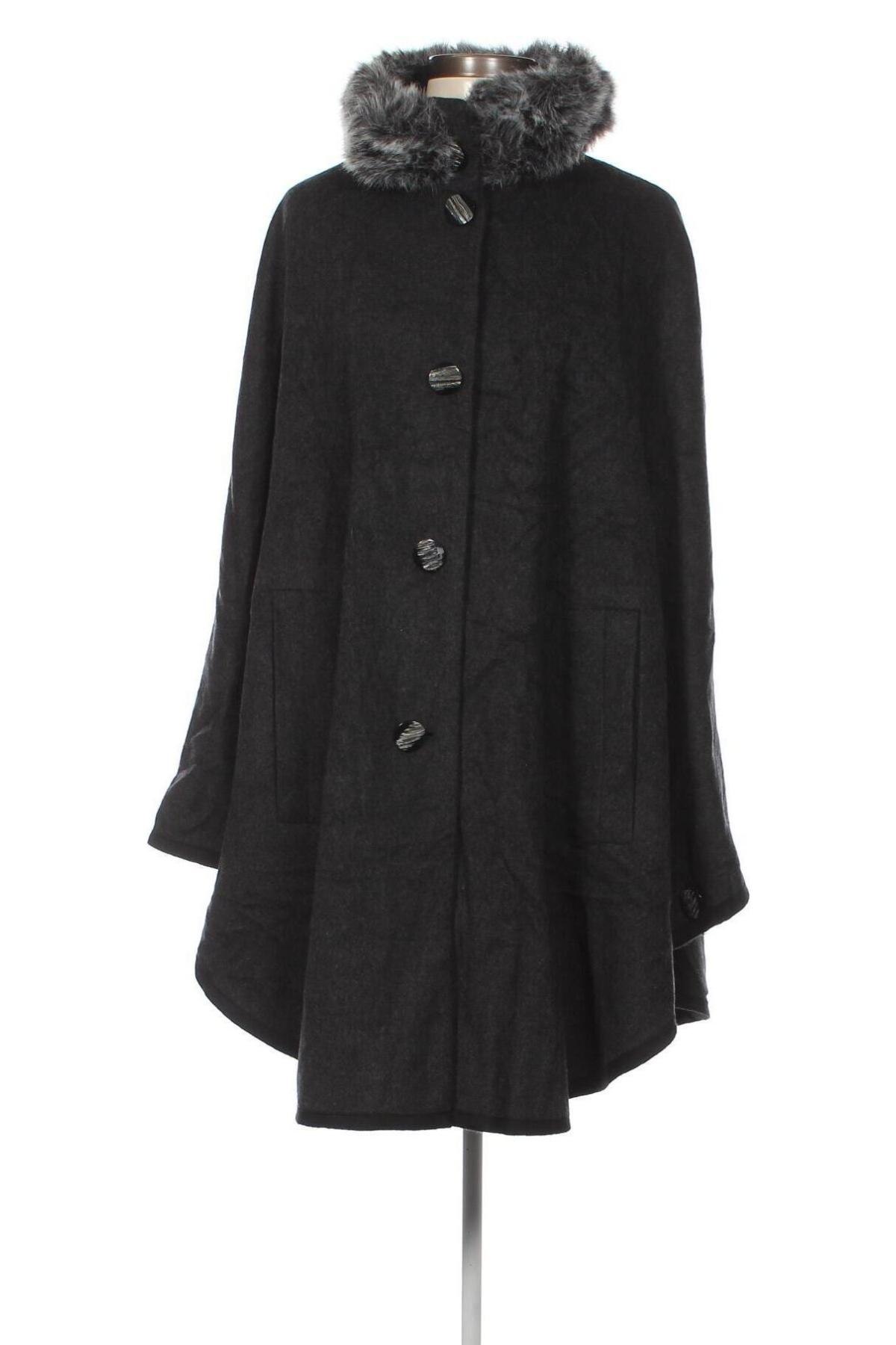 Дамско палто Peter Hahn, Размер M, Цвят Сив, Цена 52,39 лв.