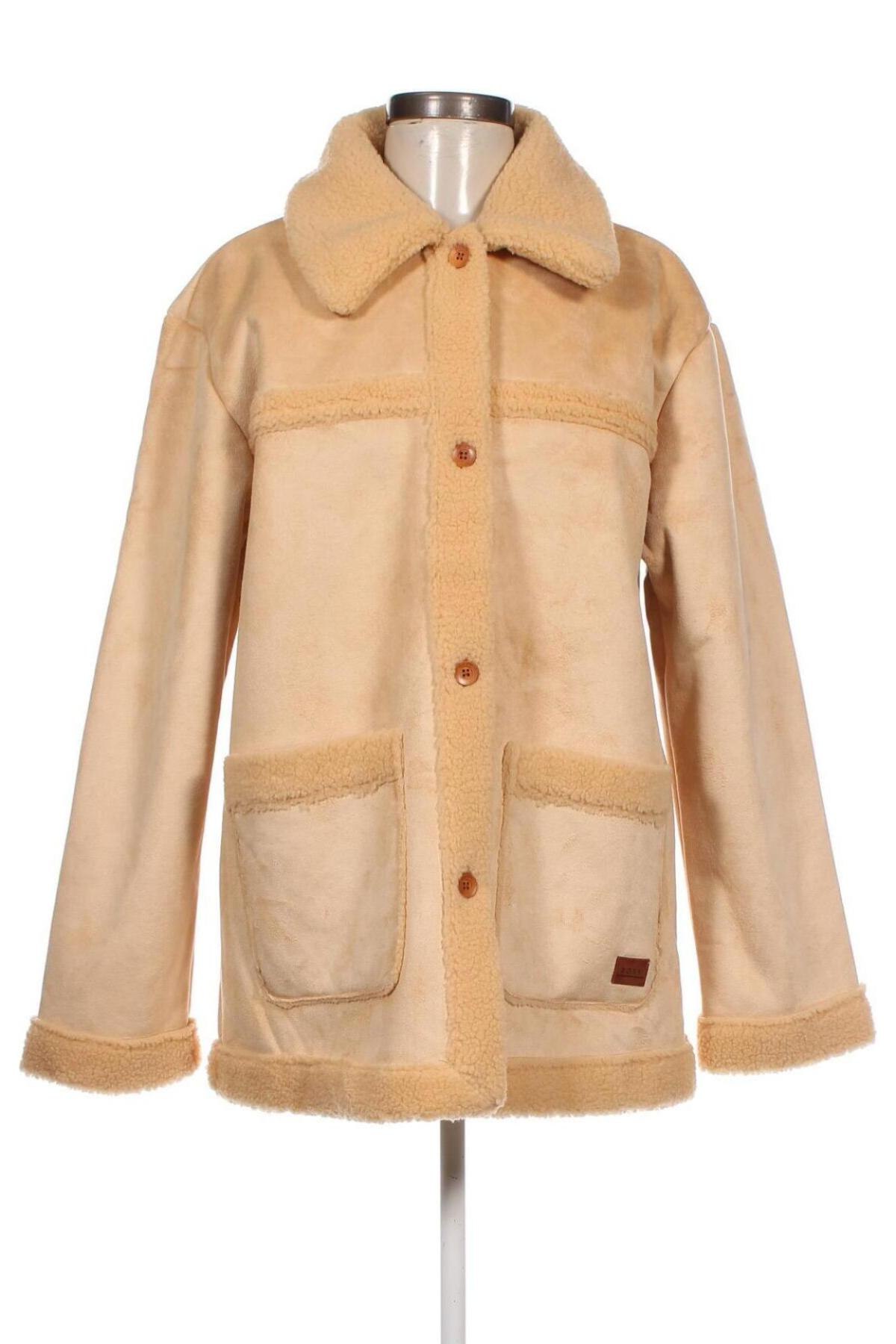 Γυναικείο παλτό Roxy, Μέγεθος L, Χρώμα  Μπέζ, Τιμή 71,68 €
