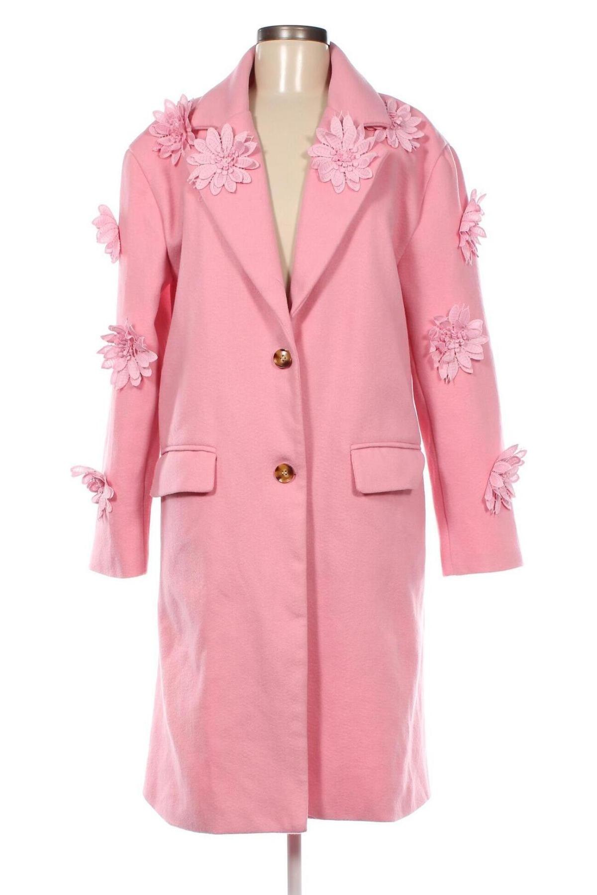 Palton de femei SHEIN, Mărime L, Culoare Roz, Preț 205,73 Lei