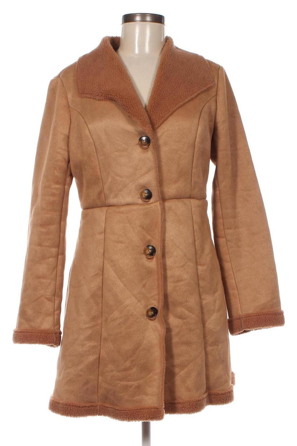 Dámský kabát  SHEIN, Velikost M, Barva Béžová, Cena  256,00 Kč